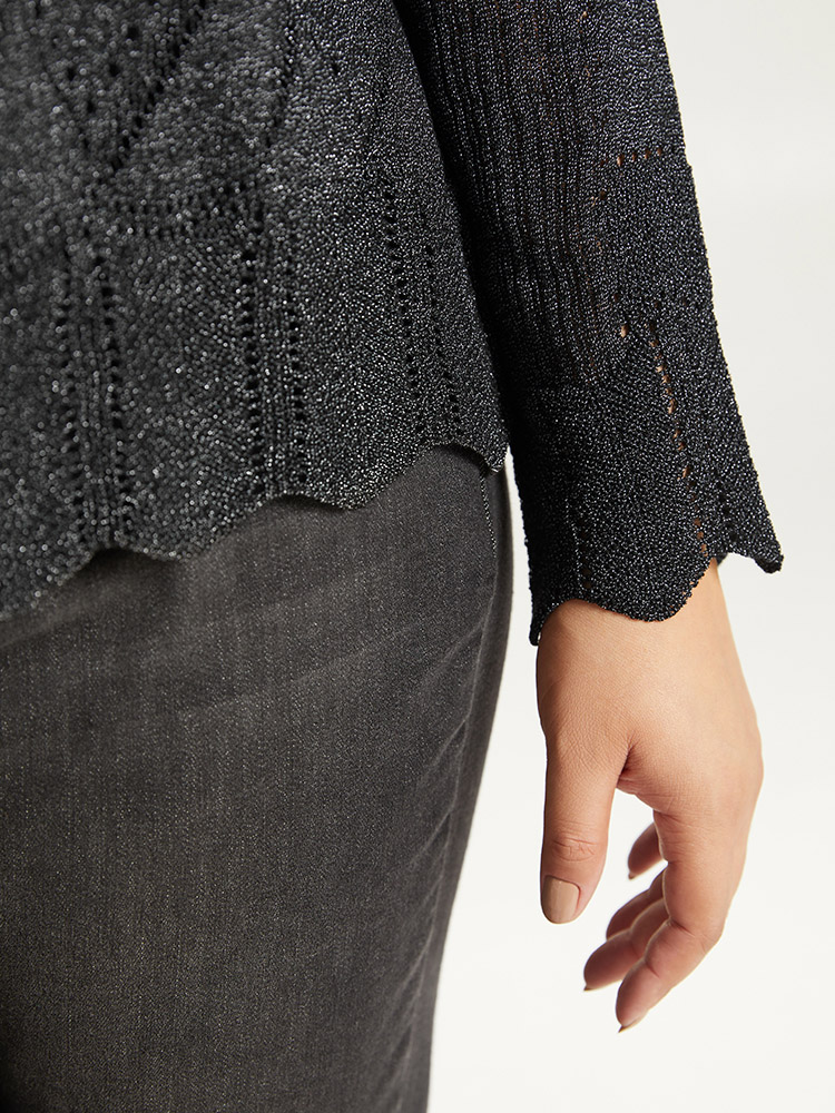 Cardigans | Supersoft Essentials Halloween Plain Hollow Out Ties Open Front Cardigan | BloomChic 