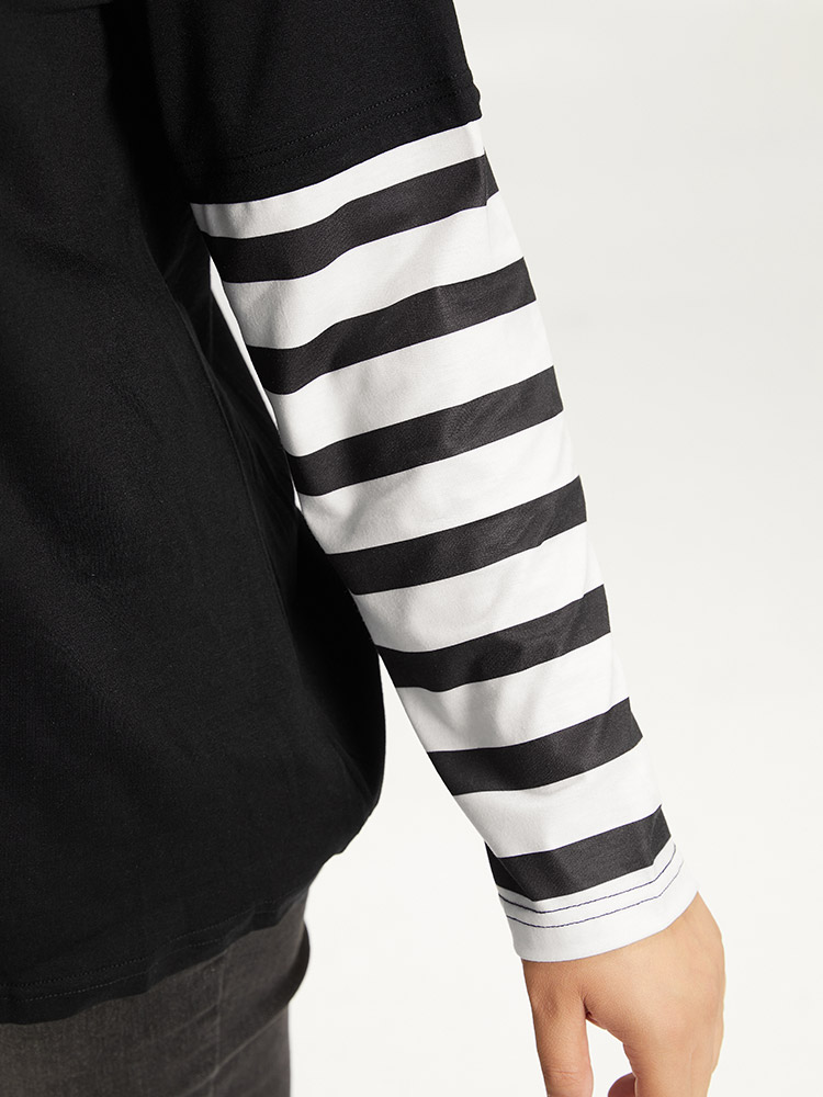 Plus Size Women Festival-Halloween Halloween Printed Regular Sleeve Long Sleeve Round Neck Casual T-shirts BloomChic 