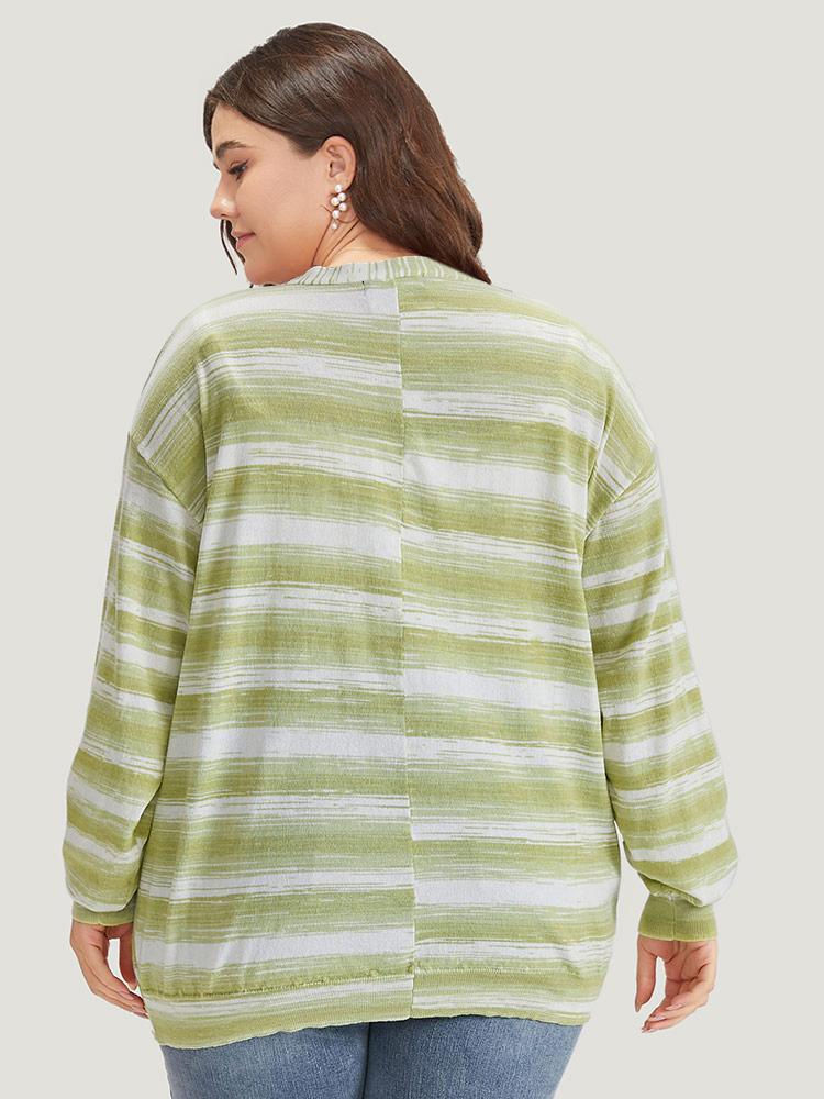 Plus Size Cardigans | Ombre Button Up Patched Pocket Cardigan | BloomChic 