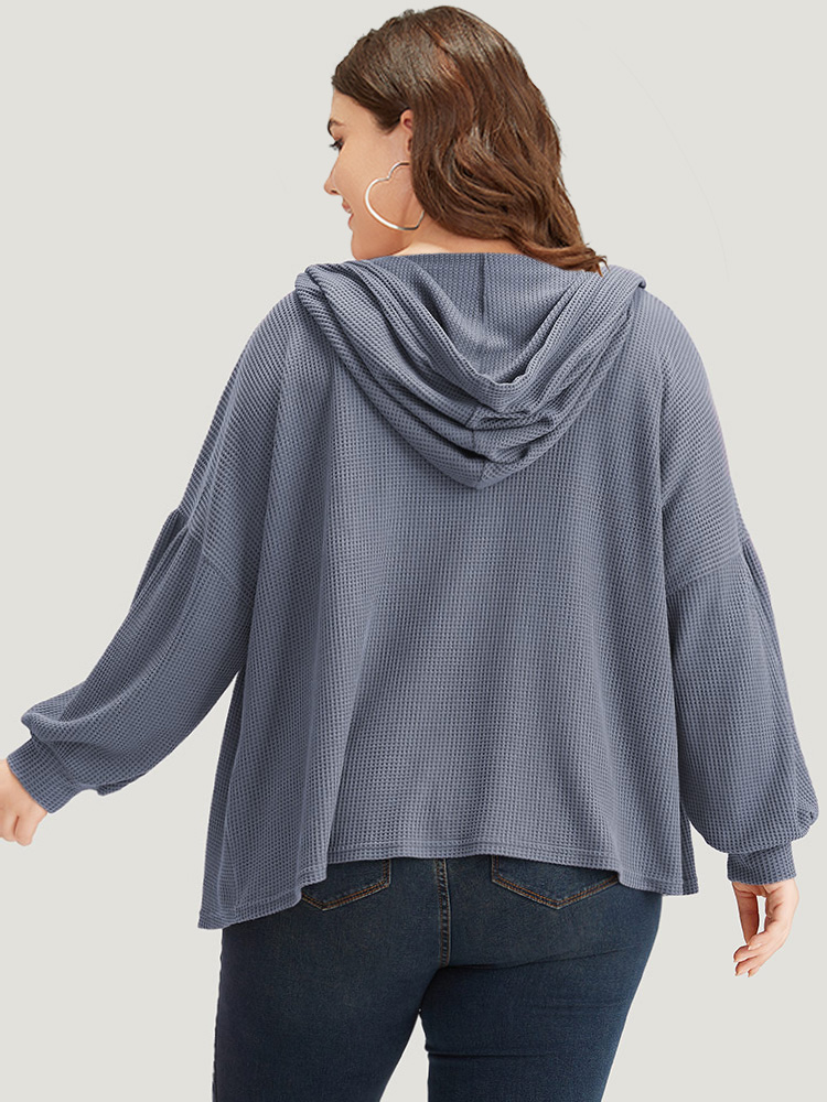 Plus Size Women Dailywear Plain Plain Pocket Casual Coats BloomChic 