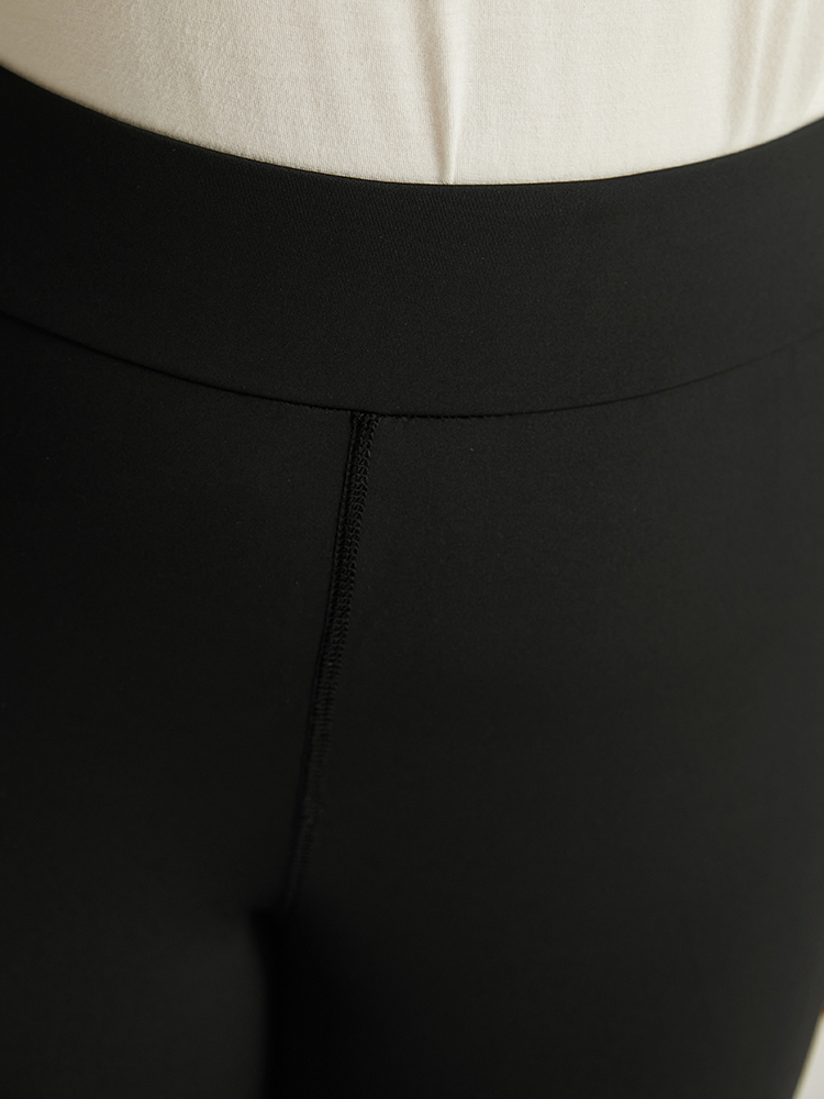 Plus Size Women Dailywear Plain Plain High stretch Skinny High Rise Pocket Elegant Leggings BloomChic 