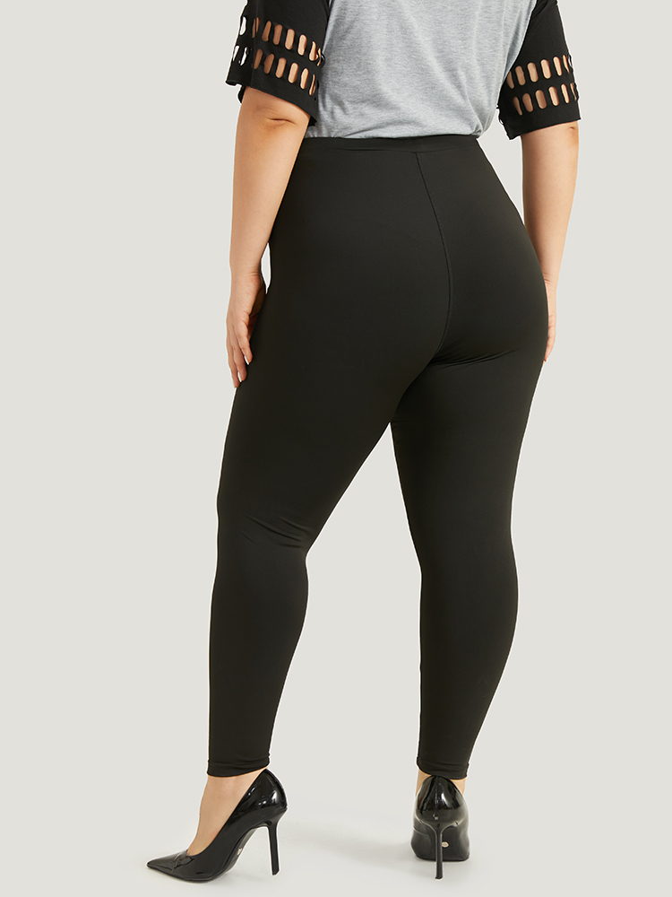 

Plus Size High Rise Halloween Print Leggings Women Black Casual High stretch Skinny High Rise Festival-Halloween Leggings BloomChic