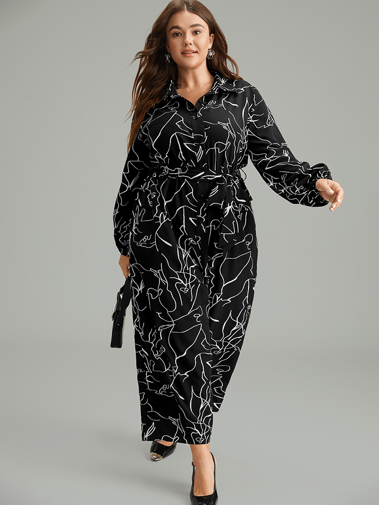 Plus Size Women Festival-Halloween Graphic-Halloween Belted Regular Pocket Belt Office Jumpsuits BloomChic 