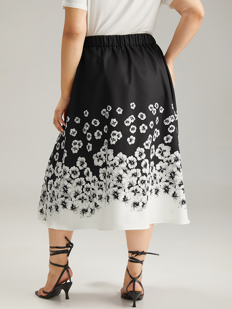 Plus Size Women Dailywear Pocket Pocket Elegant Skirts BloomChic 