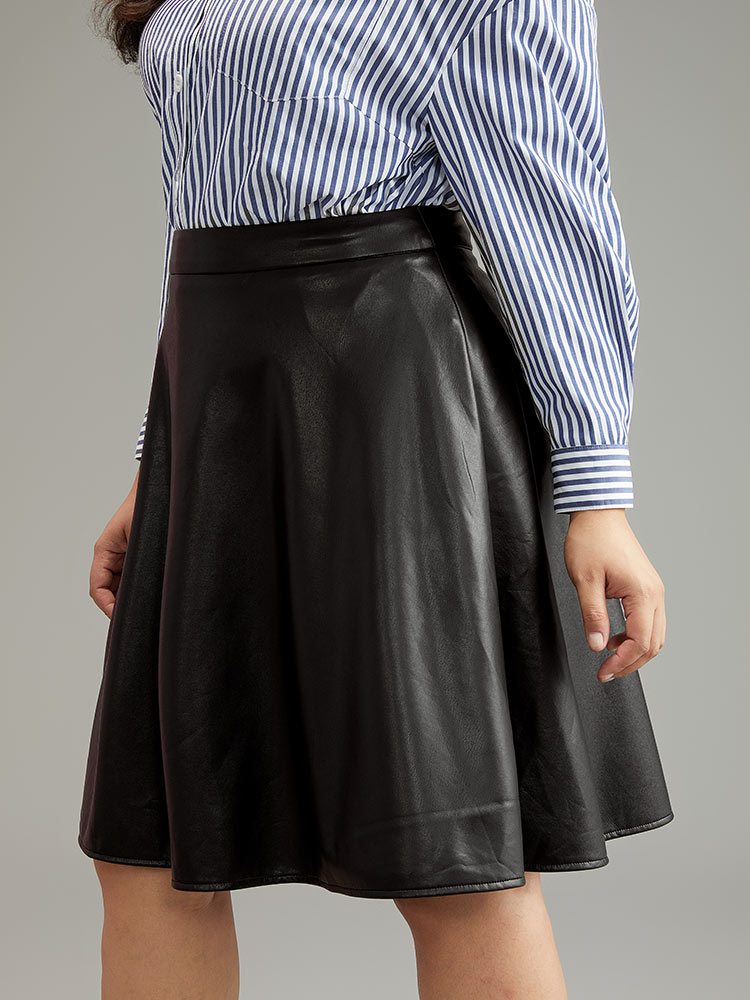 Plus Size Women Work A-line Office Skirts BloomChic 