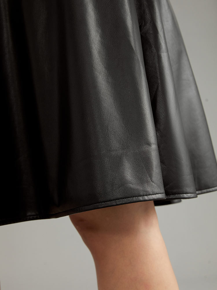 Plus Size Women Work A-line Office Skirts BloomChic 