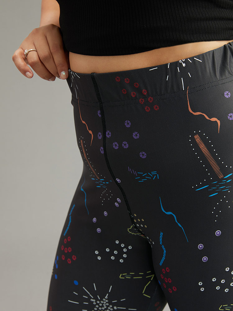 Plus Size Women Dailywear Animal Printed High stretch Skinny High Rise Casual Leggings BloomChic 