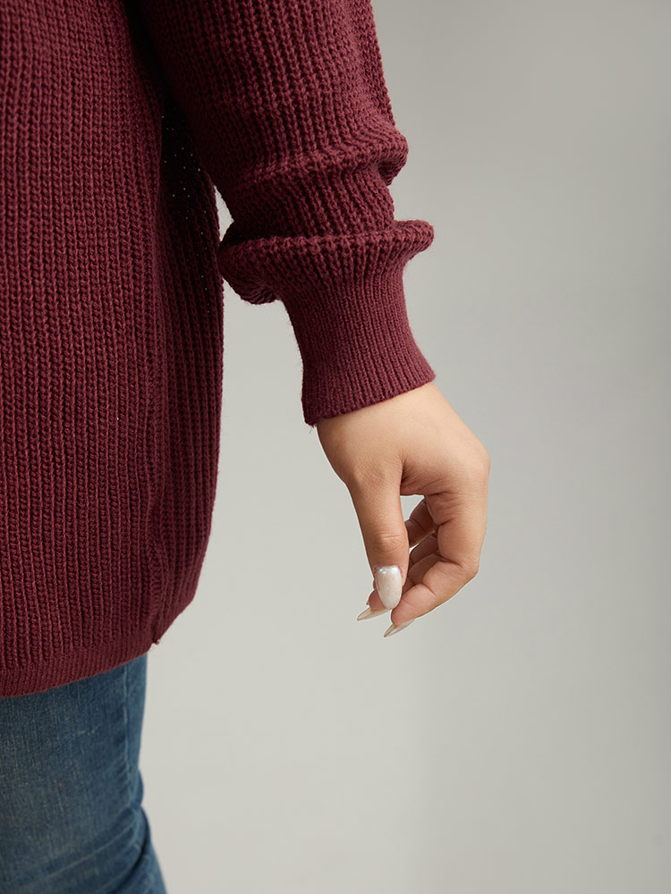 Plus Size Floral Embroidered Open Front Cardigan Scarlet Women Casual Loose Long Sleeve Dailywear Cardigans BloomChic 12/L 