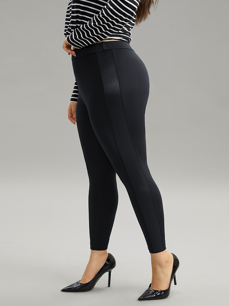 Plus Size Women Dailywear Plain Plain High stretch Skinny High Rise Casual Leggings BloomChic 