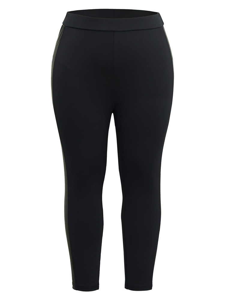 Plus Size Women Dailywear Plain Plain High stretch Skinny High Rise Casual Leggings BloomChic 