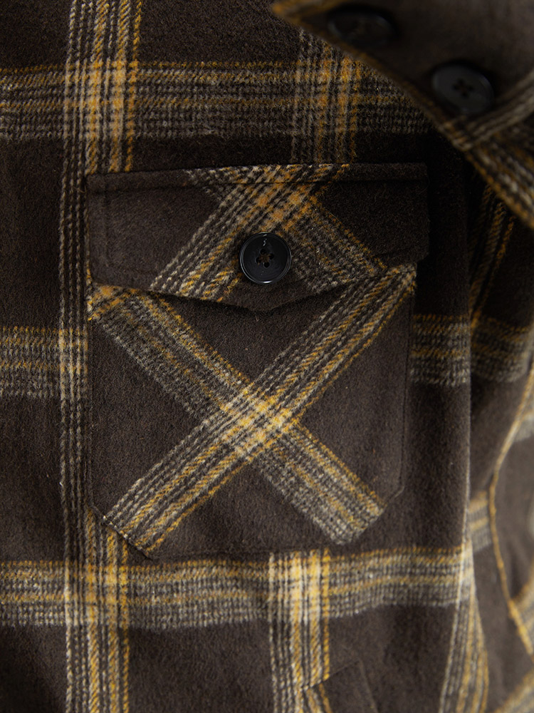 Plus Size Women Everyday Plaid Contrast Pocket Casual Coats BloomChic 
