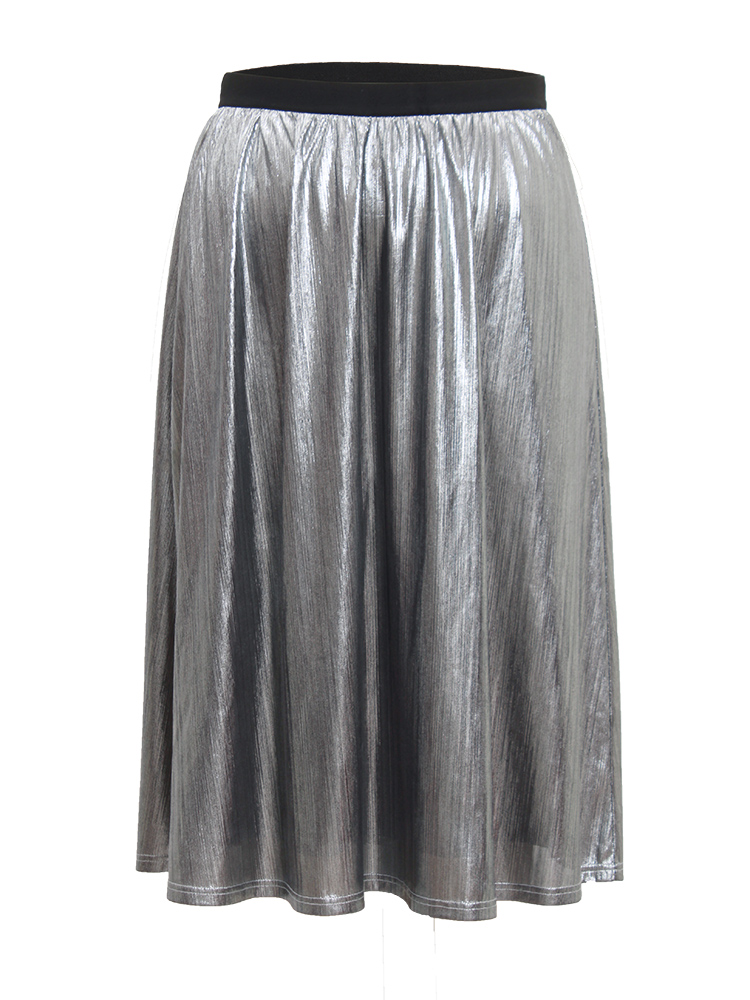 Plus Size Women Going out Texture Glamour Skirts BloomChic 