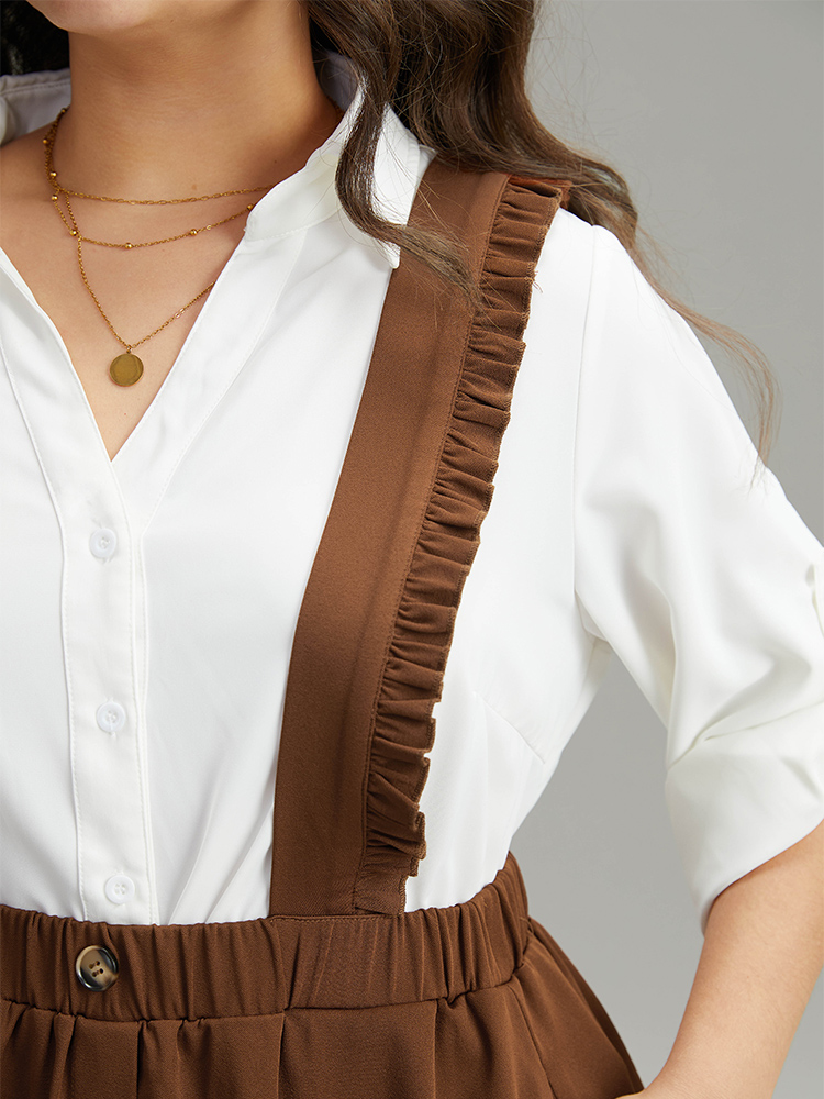 Plus Size Women Work Plain Pocket At the Office Skirts BloomChic 