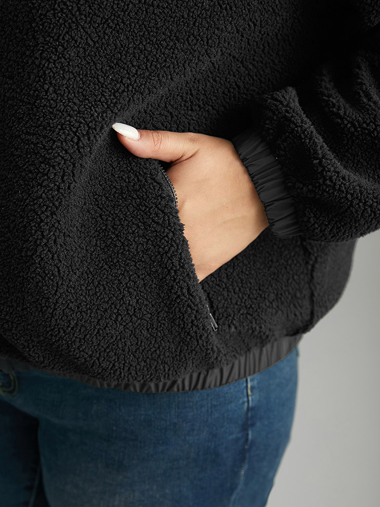Plus Size Women Dailywear Plain Button Pocket Casual Jackets BloomChic 