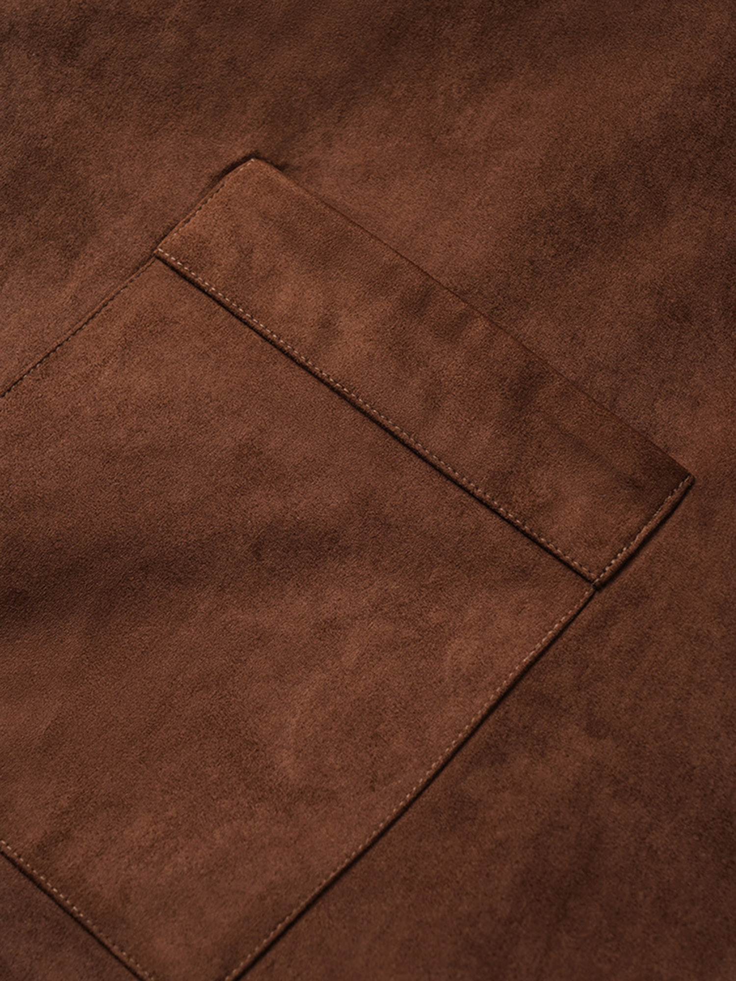 Plus Size Faux Suede Asymmetrical Neck Pocket Vest Women DarkBrown Casual Plain Ladies Dailywear Winter Coats BloomChic 18-20/2X 