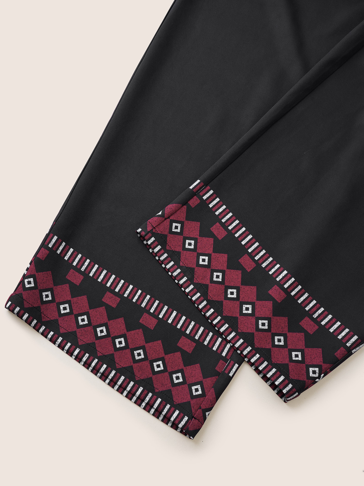 Plus Size Women Vacation Bohemian Print Printed High Rise Pocket Resort Pants BloomChic 