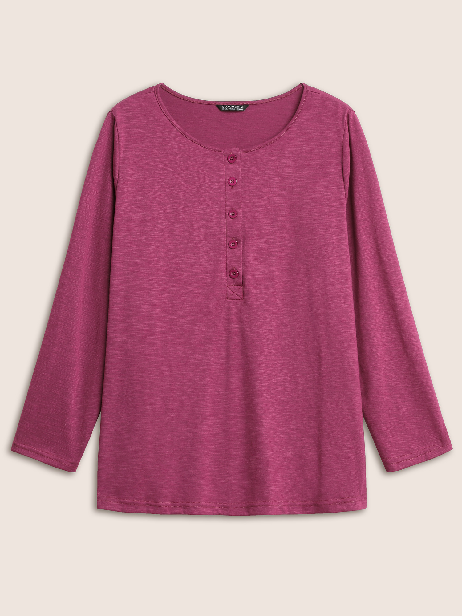 Plus Size Women Everyday Plain Plain Regular Sleeve Long Sleeve Open Front Casual T-shirts BloomChic 