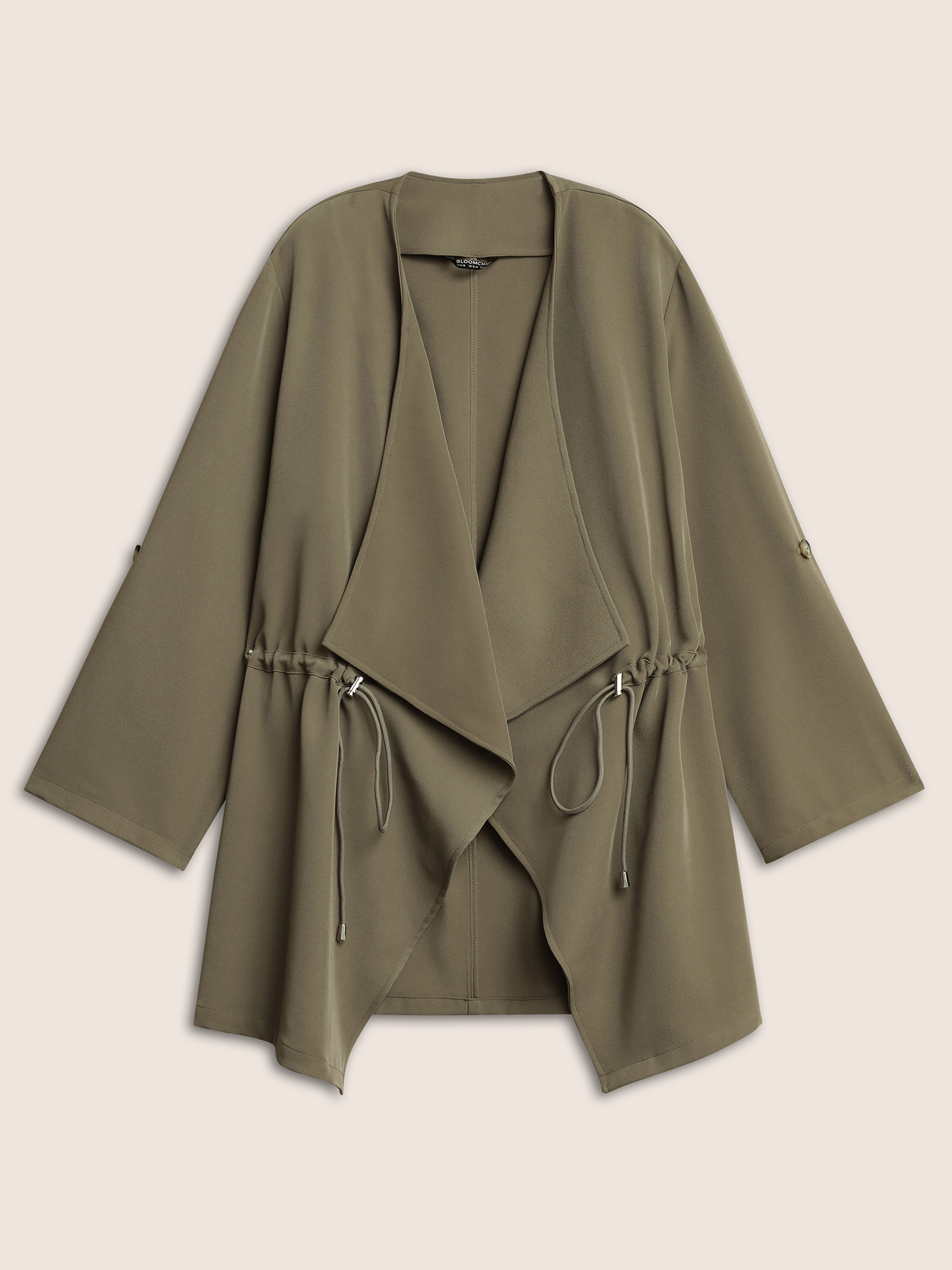 Plus Size Women Everyday Plain Plain Casual Jackets BloomChic 