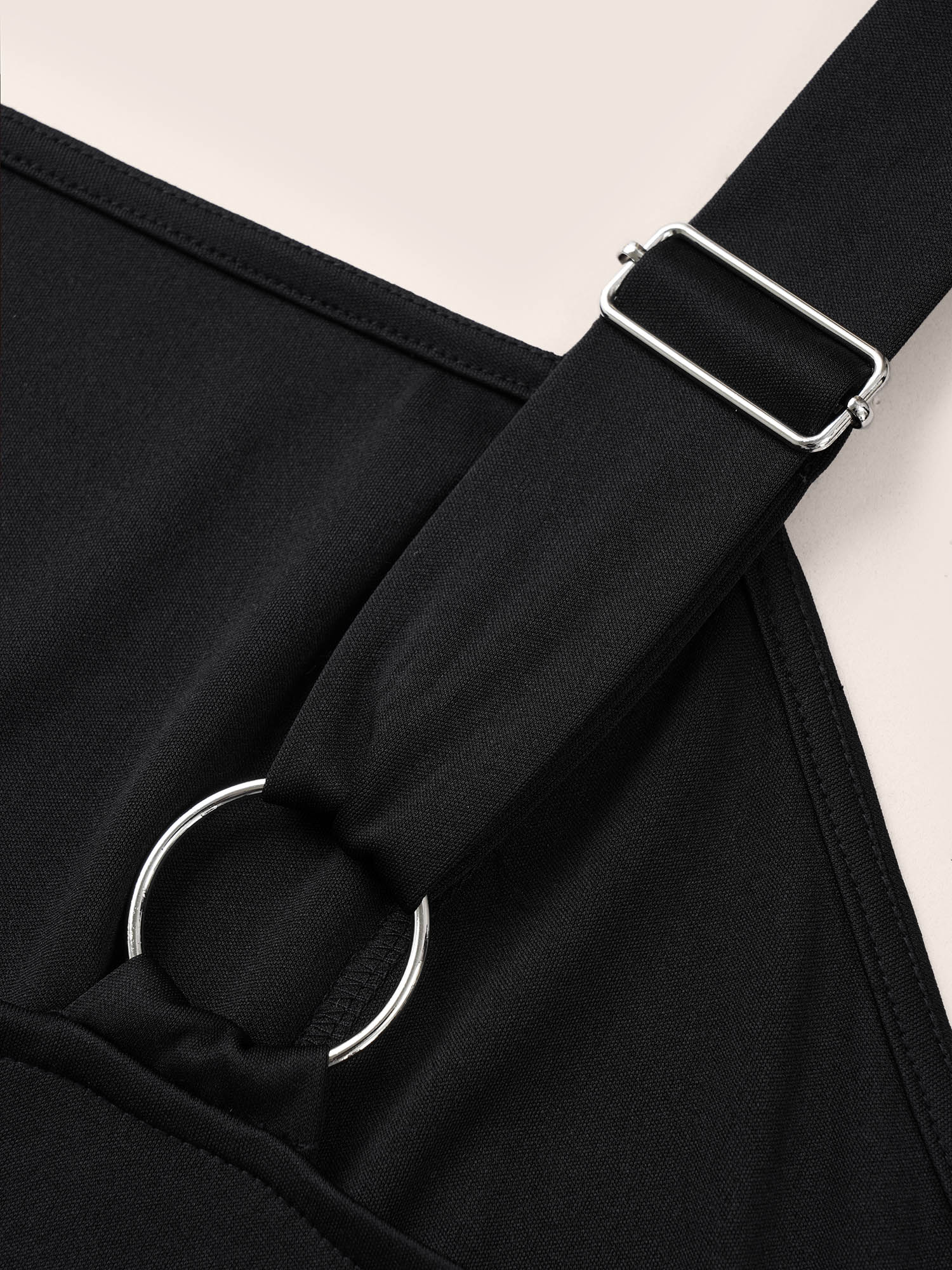 Plus Size Black Solid Adjustable Straps Pocket Cami Jumpsuit Women Workwear Essentials Sleeveless Non Work Loose Jumpsuits BloomChic 22-24/3X 