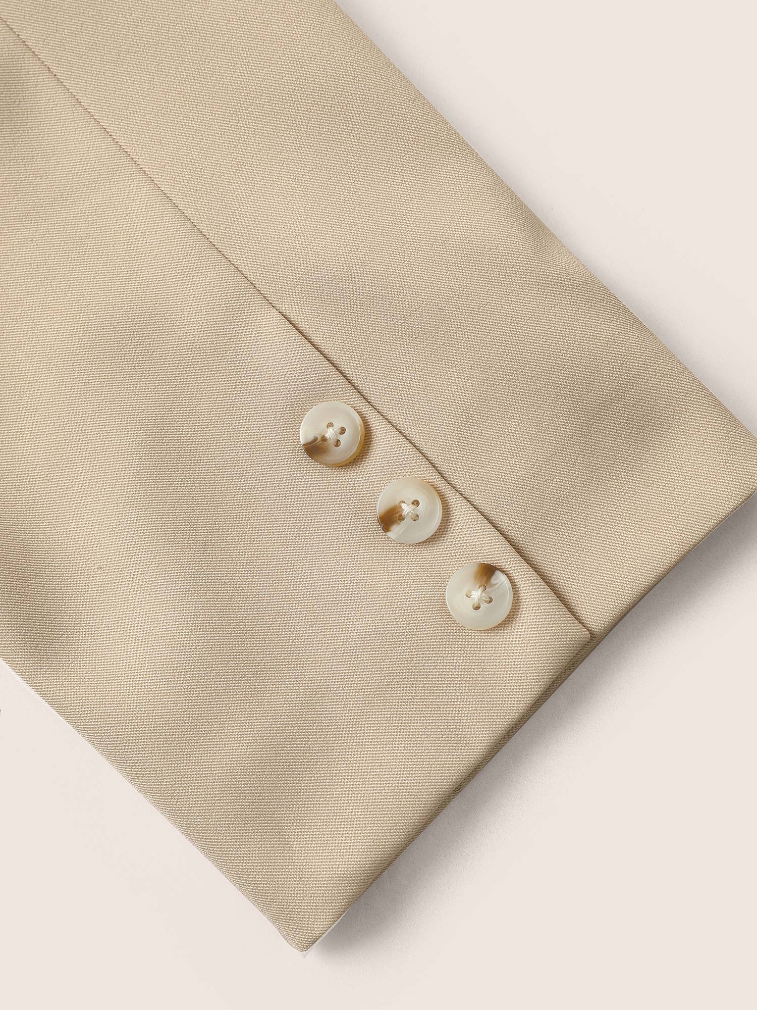 Plus Size Anti-Wrinkle Suit Collar Flap Detail Blazer Apricot Women Work Plain Non 30/6X Open pocket with flap Workwear Essentials Blazers BloomChic 