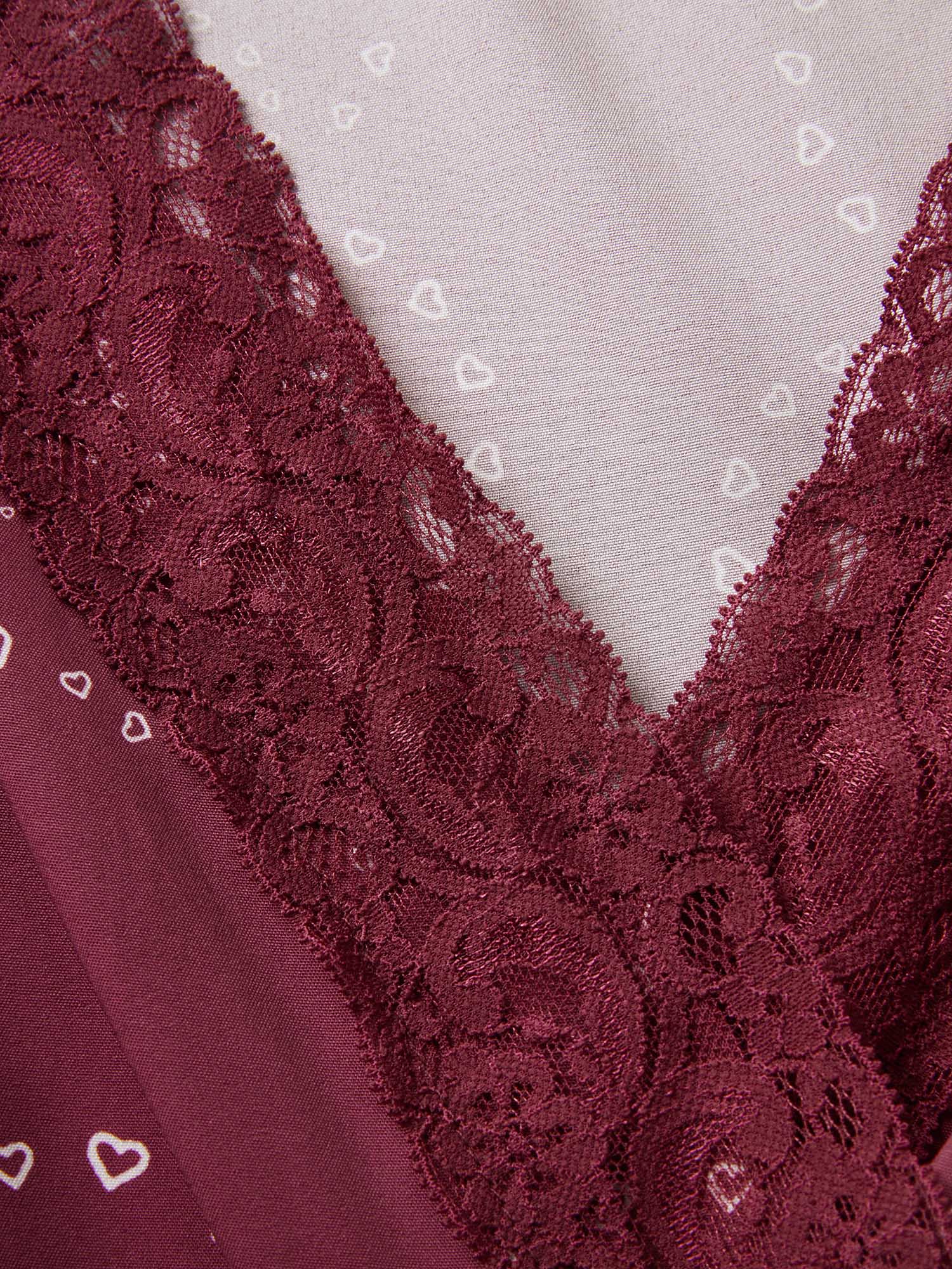Plus Size Scarlet Heart Lace Patchwork Wrap Elastic Waist Blouse Women Elegant Short sleeve Overlap Collar Everyday Blouses BloomChic 22-24/3X 