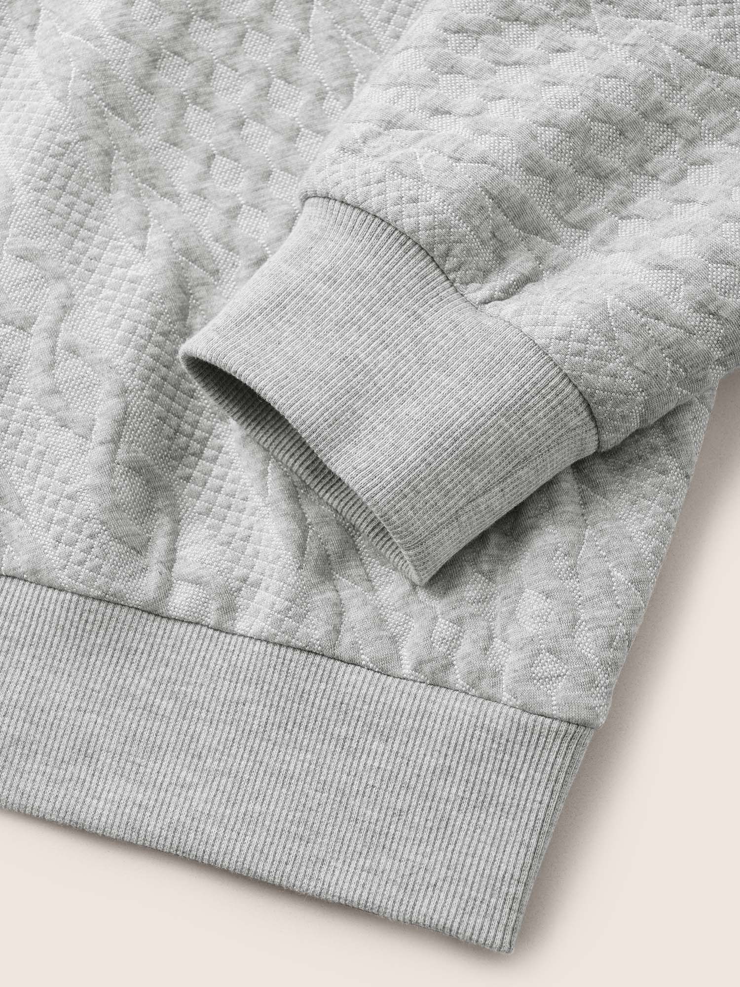 

Plus Size Solid Plisse V Neck Drop Shoulder Sweatshirt Women Gray Casual Texture V-neck Everyday Sweatshirts BloomChic