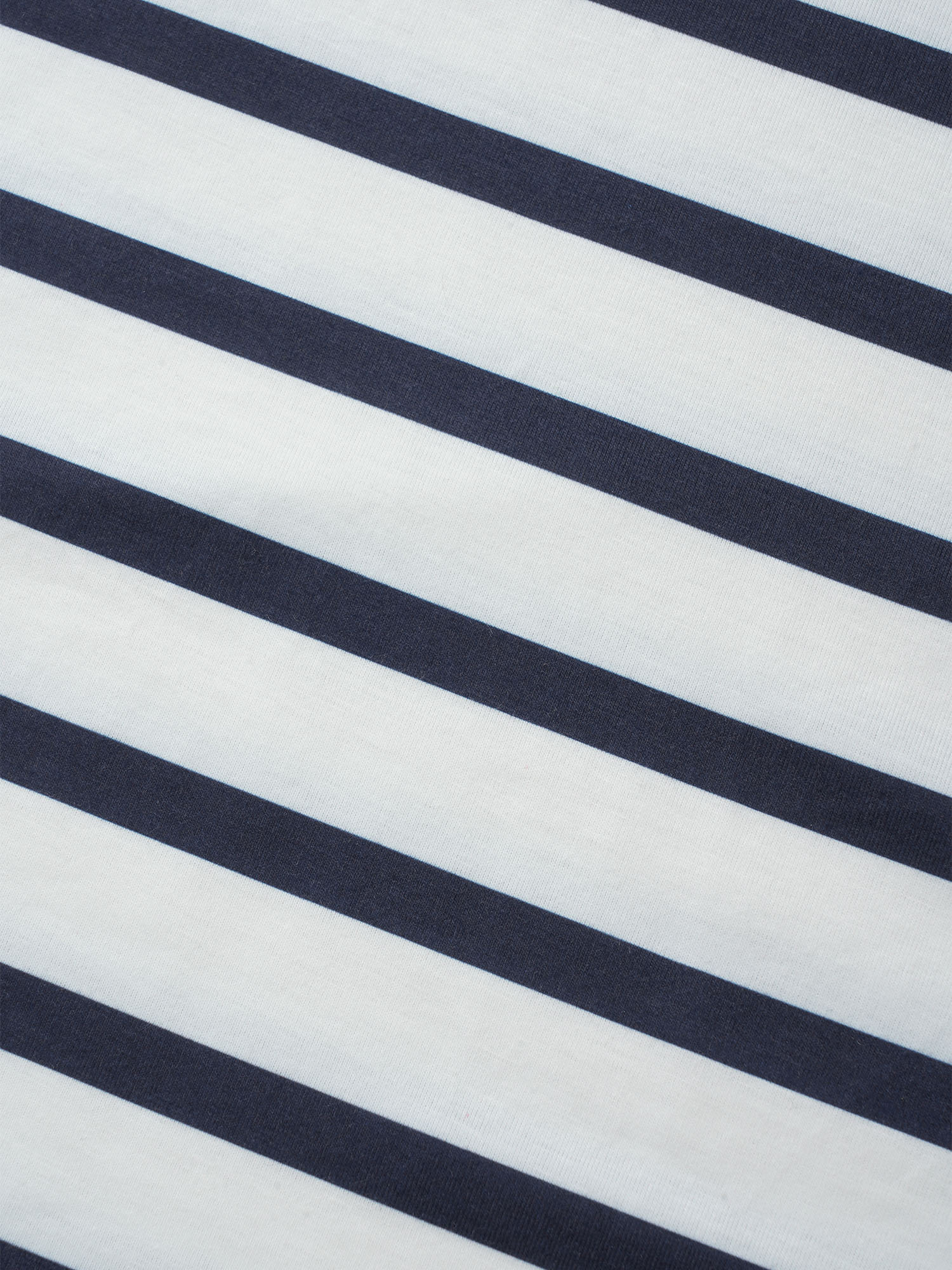 Plus Size Striped Contrast Round Neck Button Detail T-shirt Indigo Women Work From Home Contrast Striped Round Neck Work T-shirts BloomChic 22-24/3X 