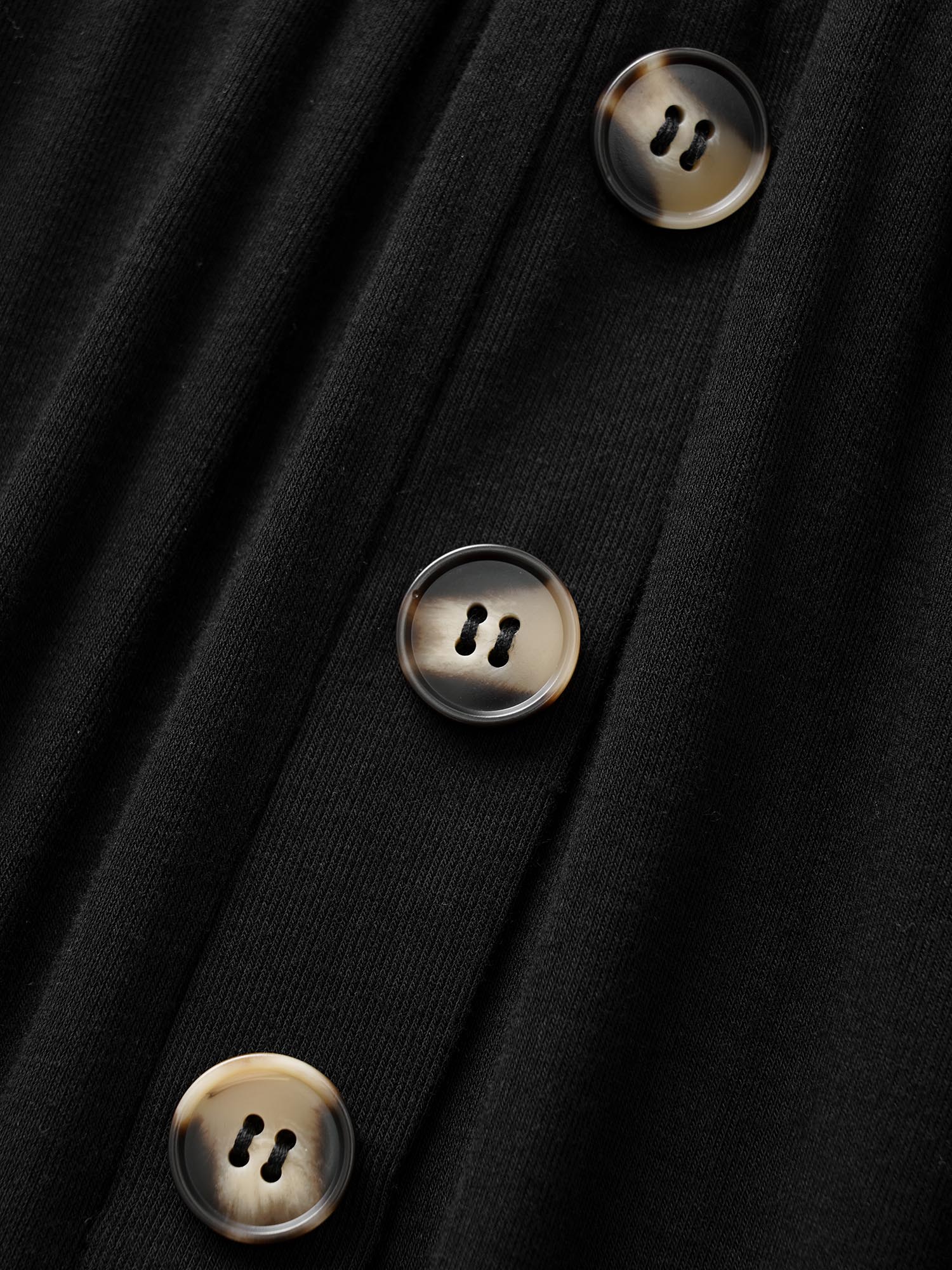 Plus Size Supersoft Essentials Button Detail Wide Leg Pants Women Black Elegant Wide Leg High Rise Everyday Pants BloomChic 28/5X 