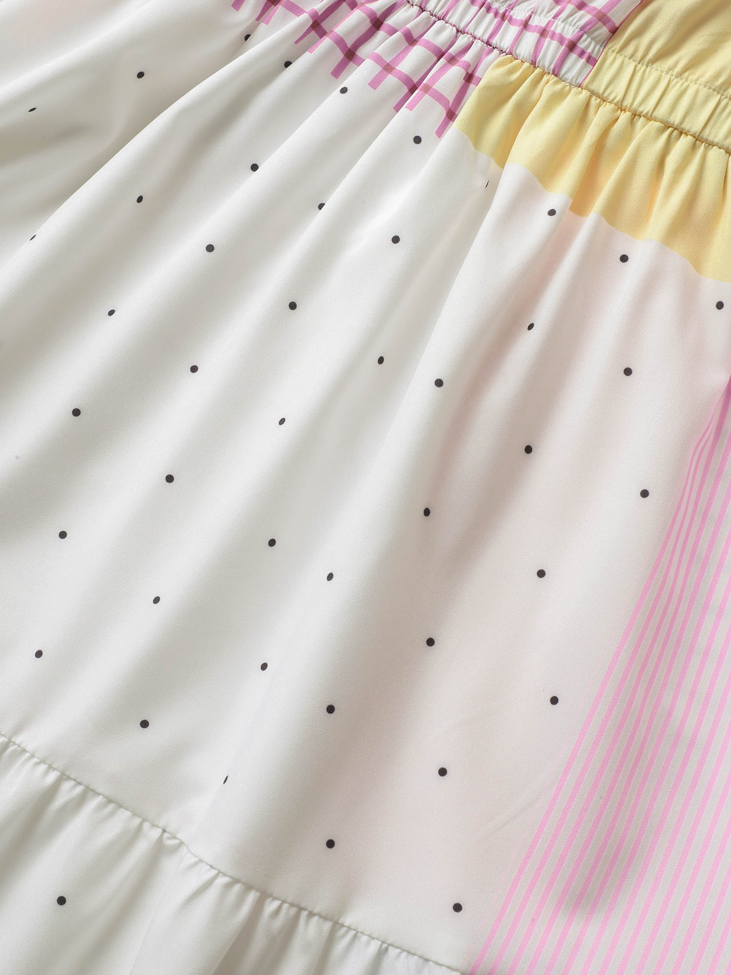 Plus Size Colorblock Contrast Elastic Waist Cami Dress Multicolor Women Square Neck Sleeveless Curvy BloomChic 28/5X 