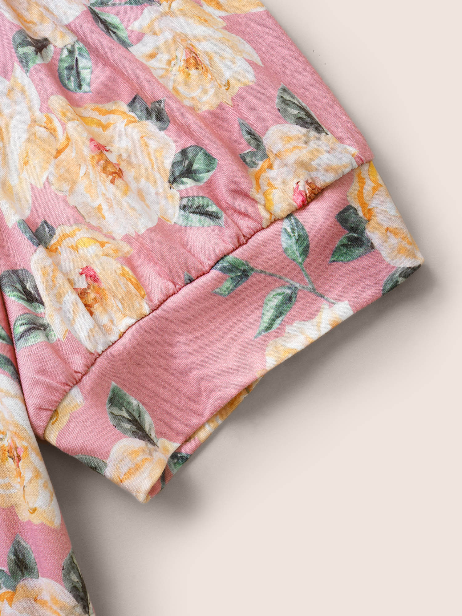 Plus Size Natural Flowers Lace Panel Lantern Sleeve T-shirt Dirtypink Women Elegant Contrast Natural Flowers Round Neck Everyday T-shirts BloomChic 28/5X 