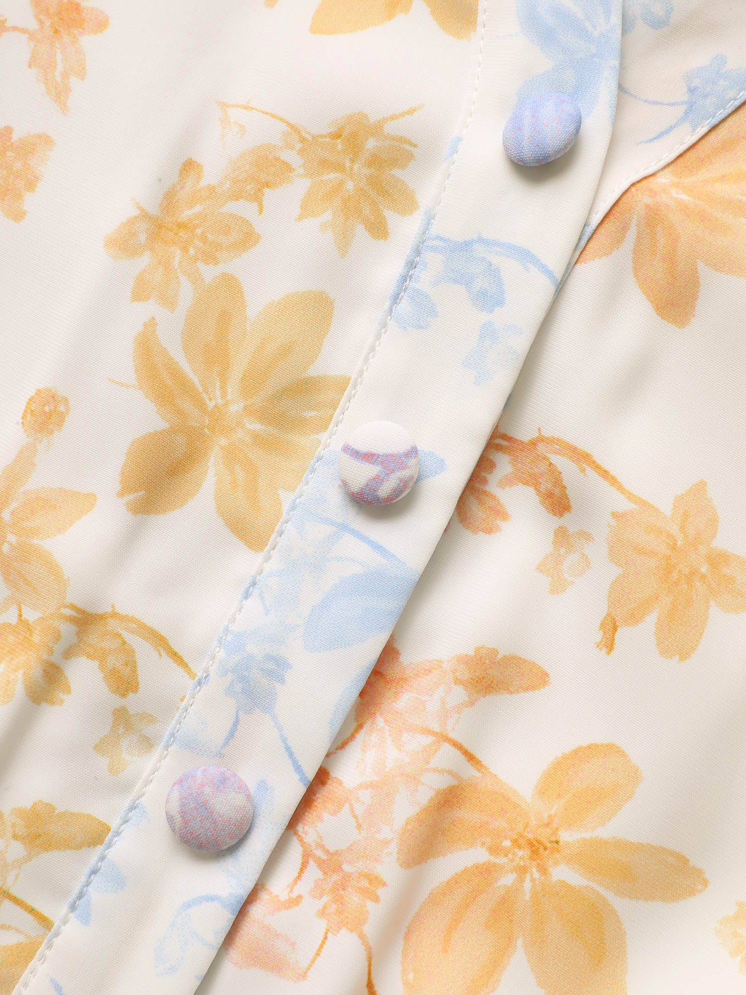 Plus Size Multicolor Ombre Floral Print Notched Collar Blouse Women Elegant Short sleeve Notched collar Everyday Blouses BloomChic 14-16/1X 