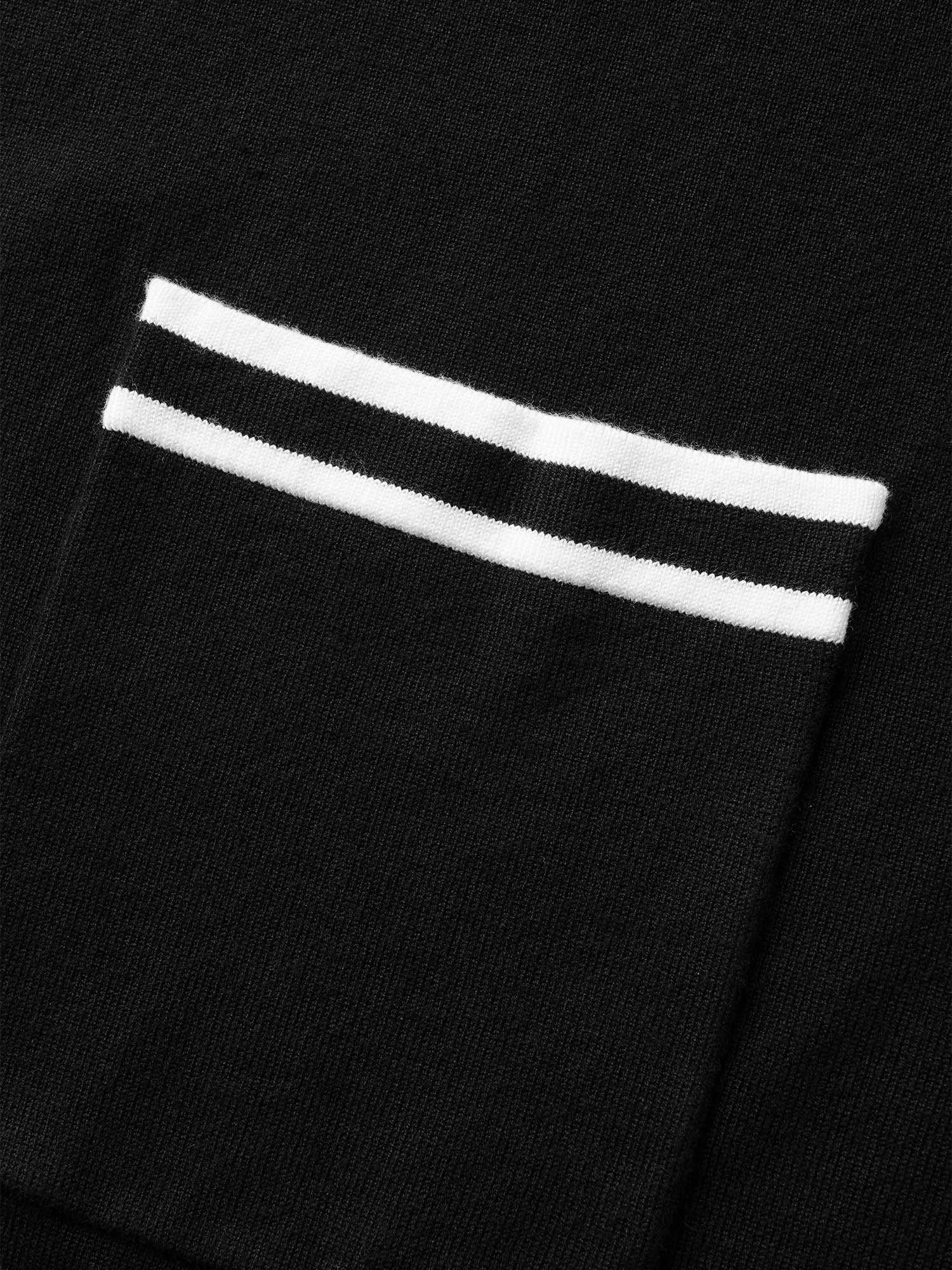 Plus Size Supersoft Essentials Striped Patchwork Pocket Open Front Cardigan Black Women Casual Loose Long Sleeve Everyday Cardigans BloomChic 22-24/3X 