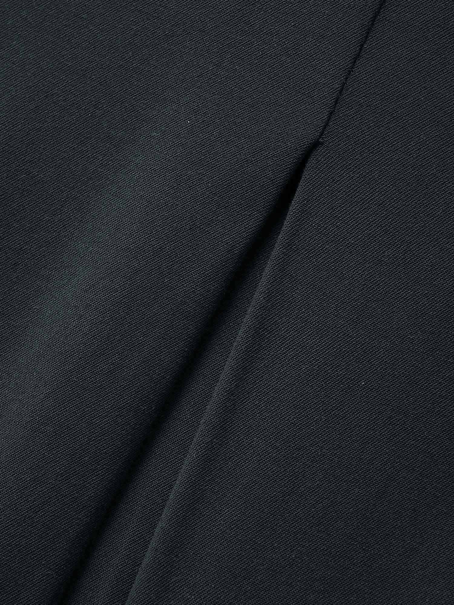 Plus Size Stretch Woven Button Pleated Midi Dress Black Women At the Office Pleated Round Neck Long Sleeve Curvy BloomChic 10/M 