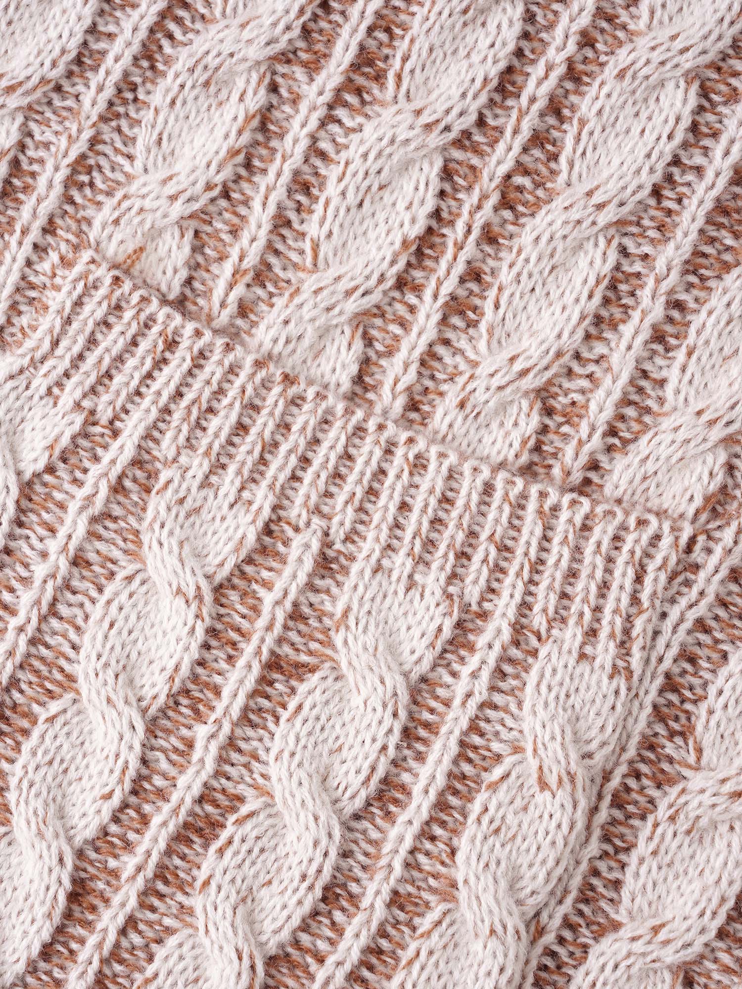 Plus Size Texture Cable Knit Patch Pocket Cardigan Browncoffeecolor Women Casual Loose Long Sleeve Everyday Cardigans BloomChic 28/5X 
