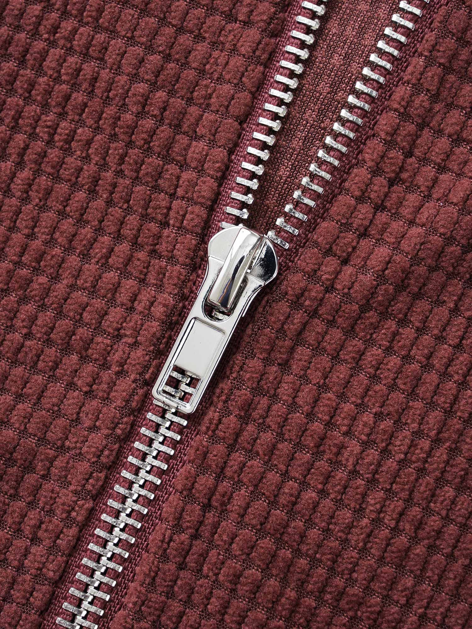 Plus Size Solid Corduroy Hooded Drawstring Sweatshirt Women Scarlet Casual Texture Hooded Everyday Sweatshirts BloomChic 10/M 