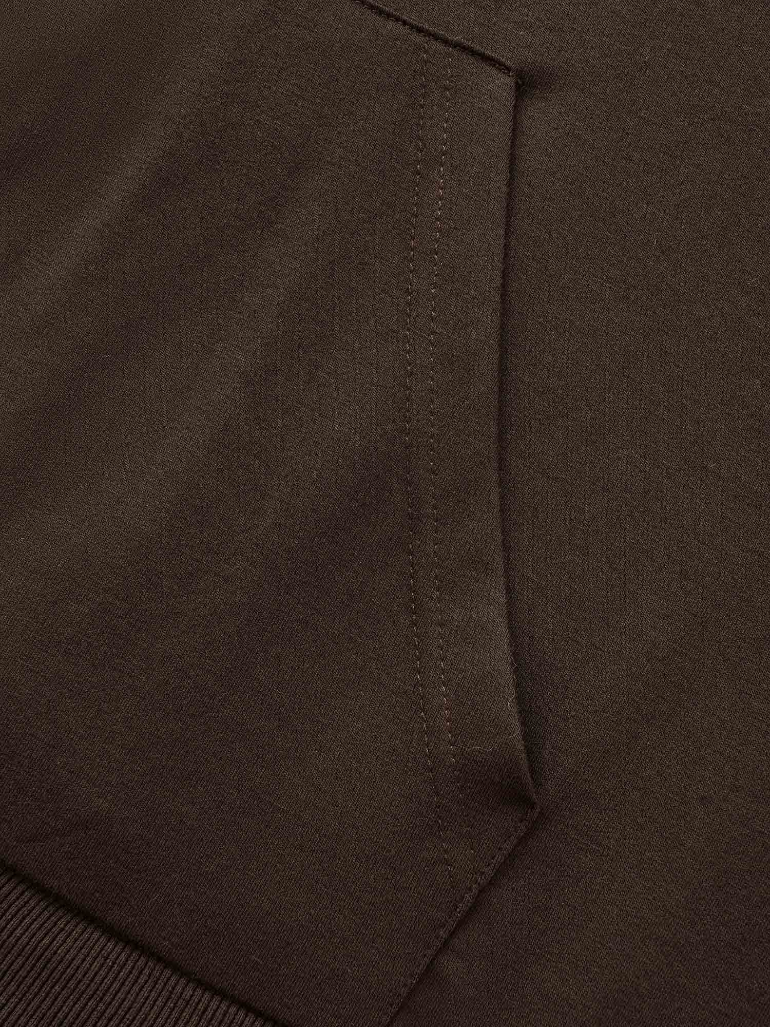 Plus Size Colorblock Contrast Pocket Hooded Sweatshirt Women DarkBrown Casual Contrast Hooded Everyday Sweatshirts BloomChic 12/L 