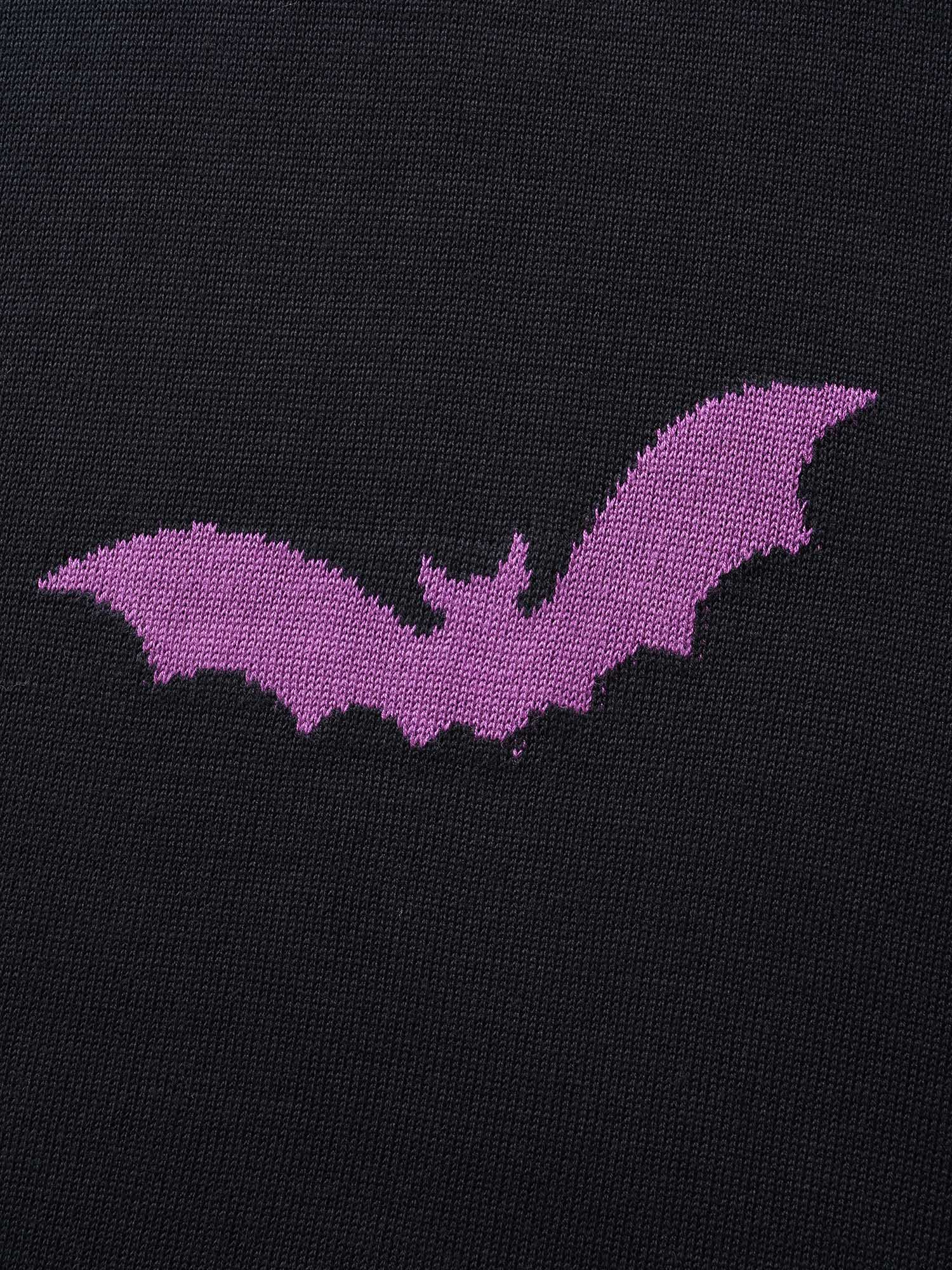 Plus Size Supersoft Essentials Halloween Bat Pattern Lapel Collar Cardigan Black Women Casual Loose Long Sleeve Festival-Halloween Cardigans BloomChic 28/5X 
