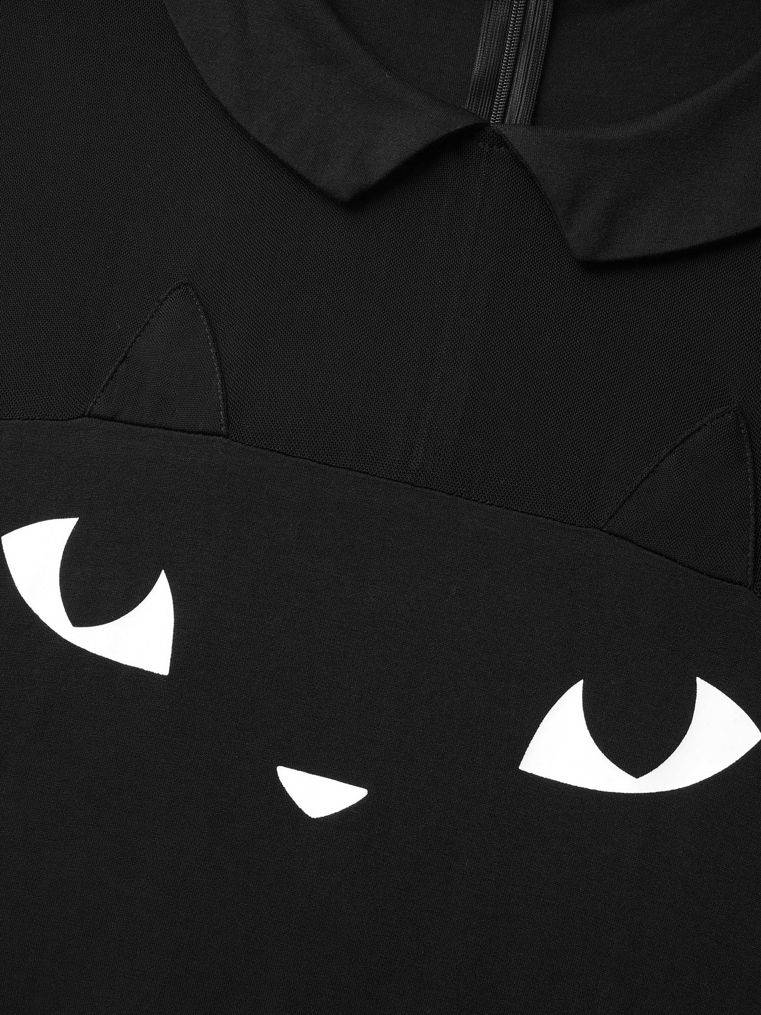 Plus Size Black Stretch Fabric Spooky Cat Jumpsuit Women Cocktail Long Sleeve Round Neck Party Loose Jumpsuits BloomChic 22-24/3X 
