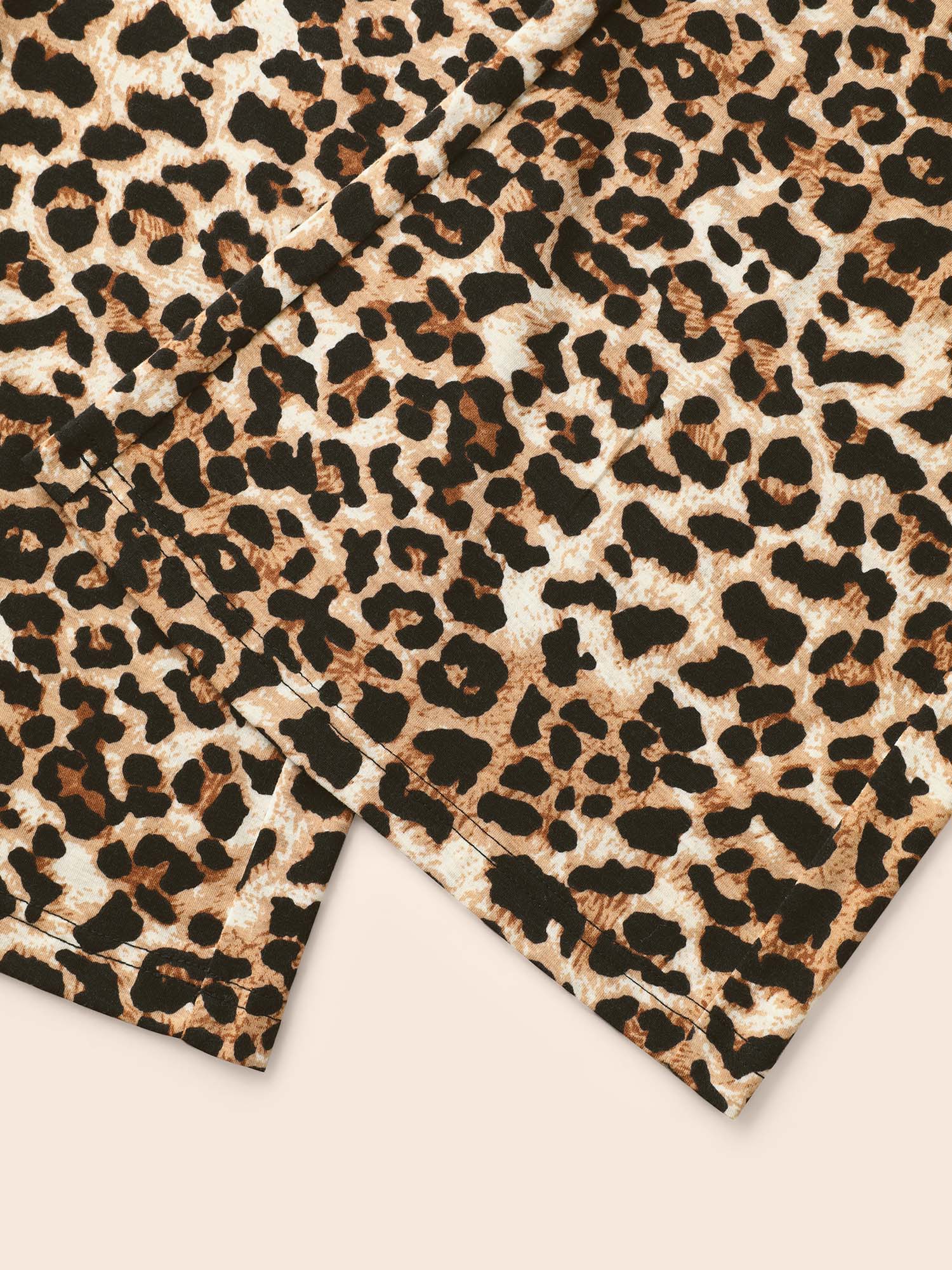 Plus Size Leopard Print Pocket Bootcut Leggings Women Leopard Casual High stretch Bootcut Mid Rise Everyday Leggings BloomChic 18-20/2X 