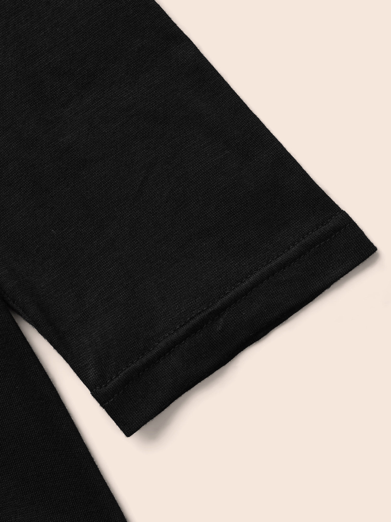Plus Size Supersoft Essentials Solid U Neck T-shirt Black Women Elegant Non U-neck Skinny Everyday T-shirts BloomChic 30/6X 