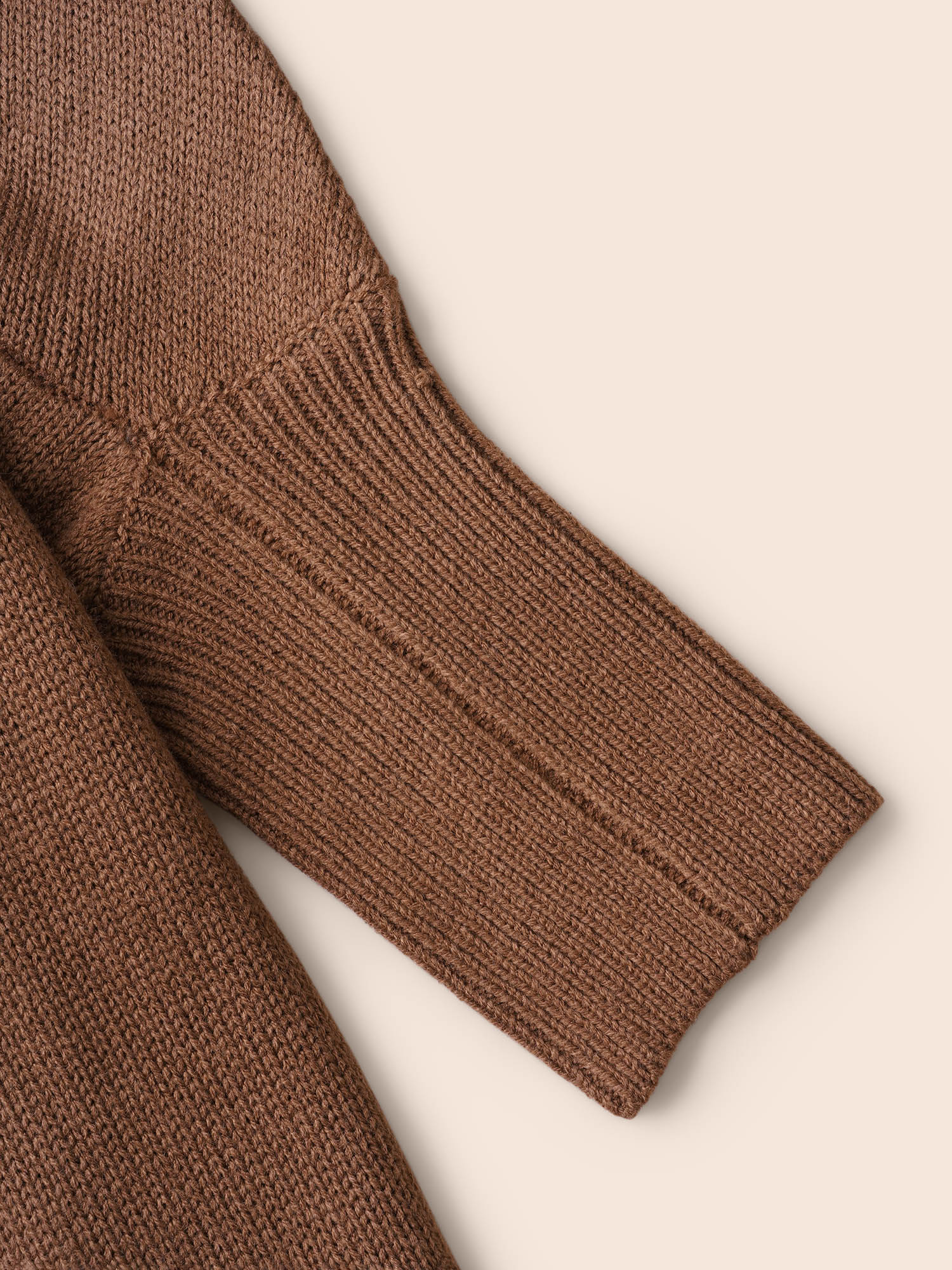 Plus Size Texture Kimono Collar Dolman Sleeve Cardigan Browncoffeecolor Women Casual Loose Long Sleeve Everyday Cardigans BloomChic 26/4X 