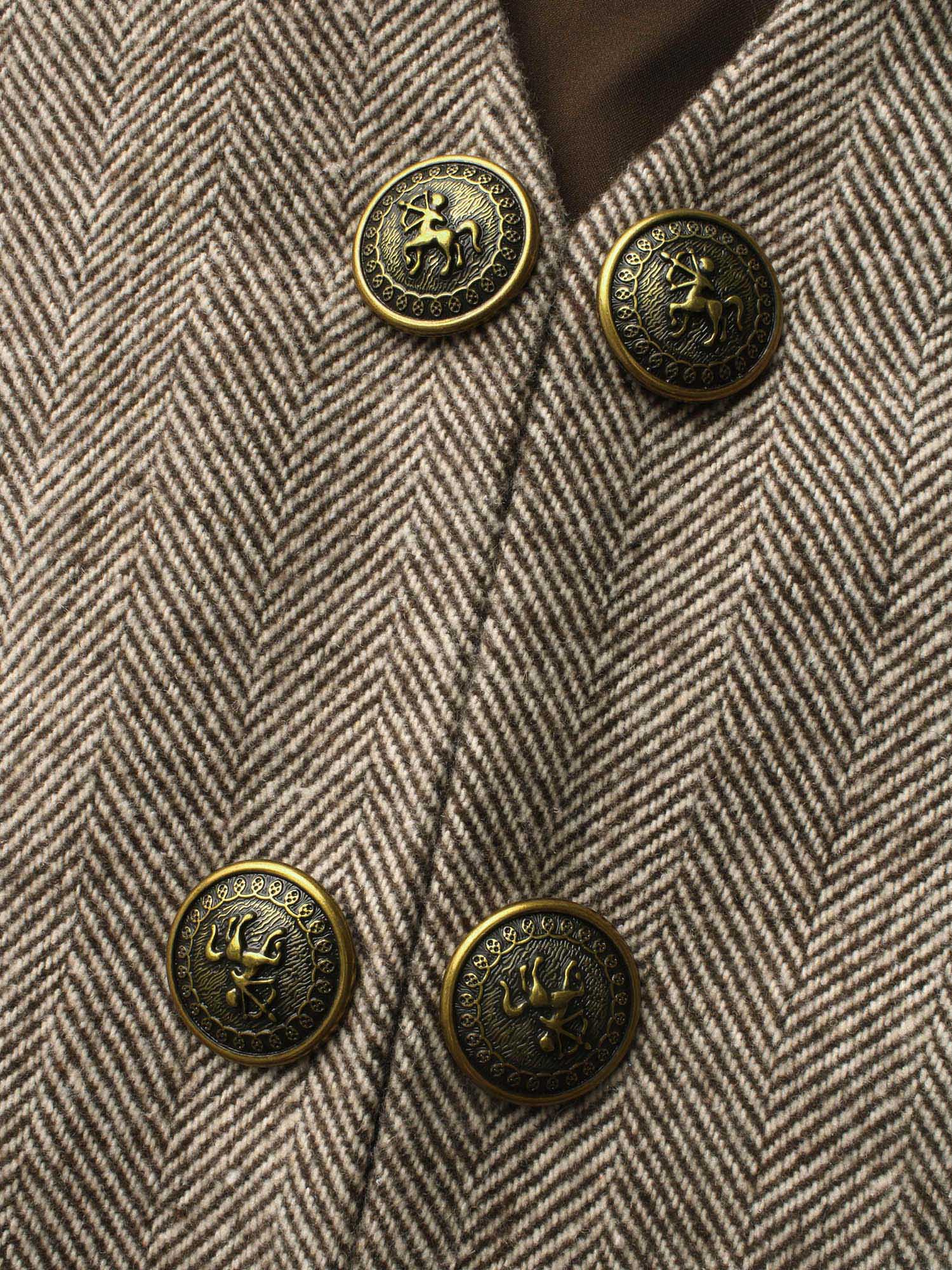 Plus Size Lapel Collar Metal Detail Jacket Women Multicolor Button Bodycon Everyday Jackets BloomChic 28/5X 