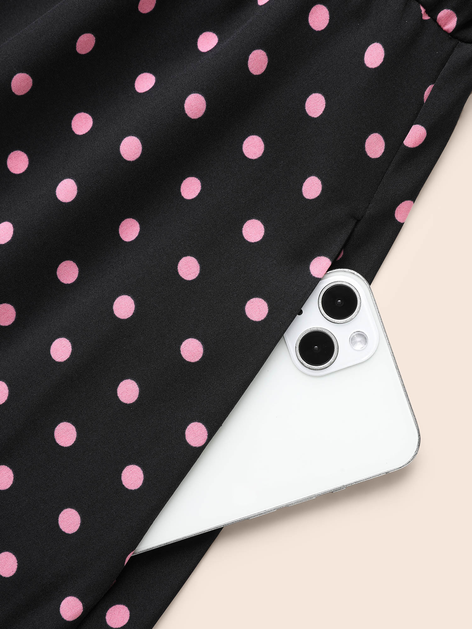 Plus Size Polka Dot Suit Collar Belted Dress Black Women Elegant Belted Suit Collar Long Sleeve Curvy BloomChic 28/5X 
