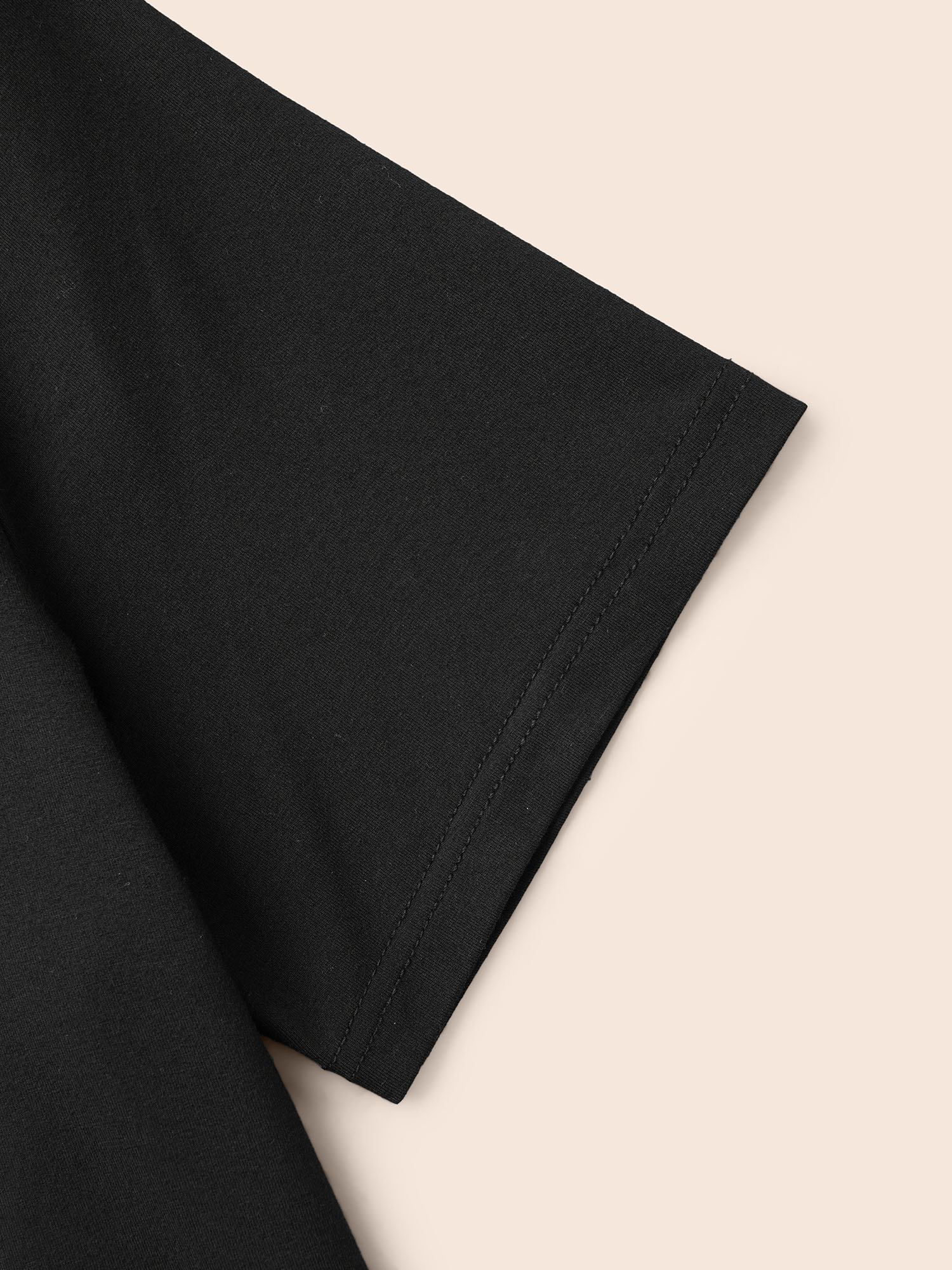 Plus Size Supersoft Essentials Solid Mock Neck T-shirt Black Women Casual Non Mock Neck Skinny Everyday T-shirts BloomChic 10/M 