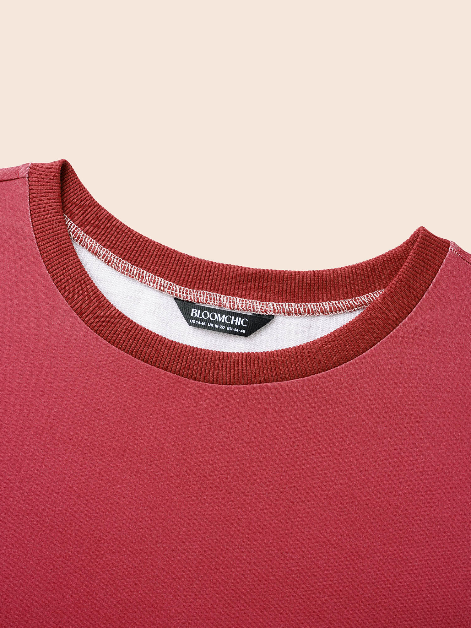 Plus Size Crew Neck Ombre Sweatshirt Women Multicolor Casual Non Round Neck Everyday Sweatshirts BloomChic 18-20/2X 