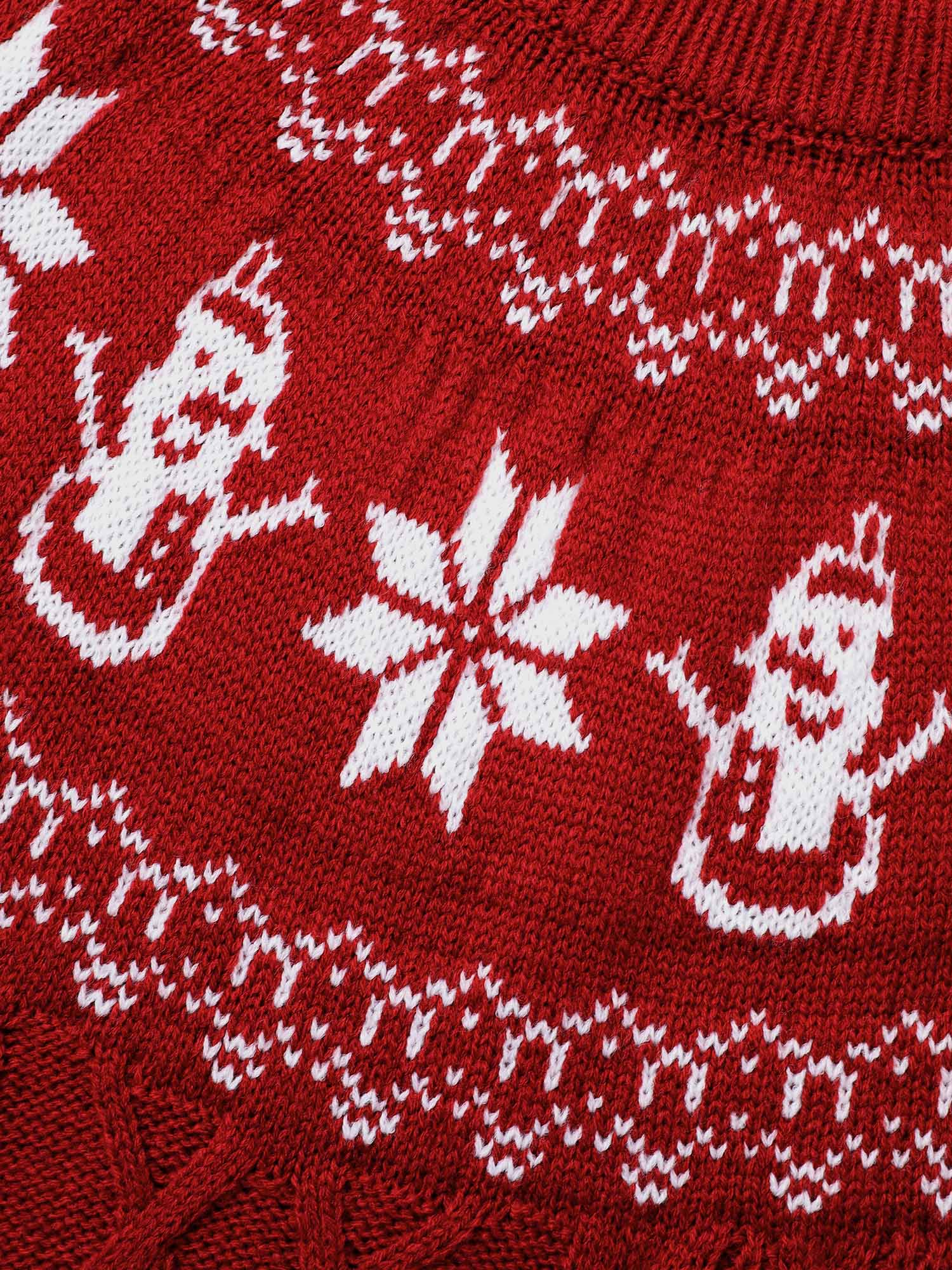 

Plus Size Snowman Printed Cable Knit Pullover Scarlet Women Casual Loose Long Sleeve Round Neck Everyday Pullovers BloomChic