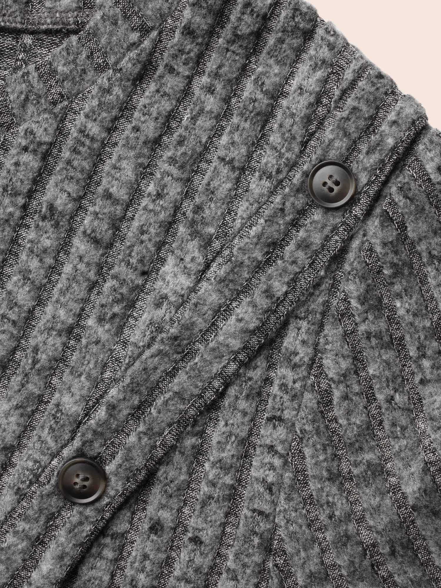 Plus Size Crew Neck Button Detail Slim Fit Dress DimGray Women Casual Texture Round Neck Long Sleeve Curvy BloomChic 14-16/1X 