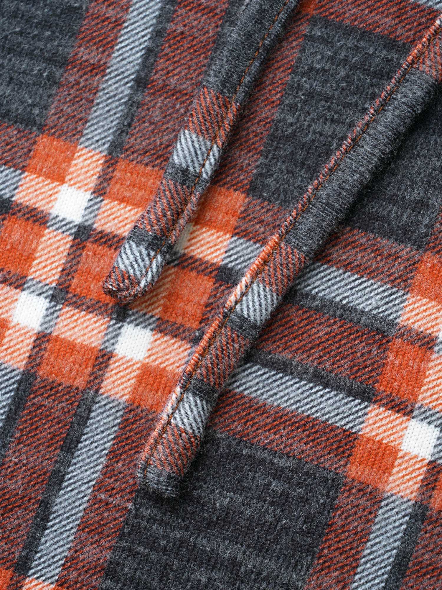 Plus Size Plaid Hooded Drawstring Raglan Sleeve Sweatshirt Women Multicolor Casual Drawstring Hooded Everyday Sweatshirts BloomChic 30/6X 