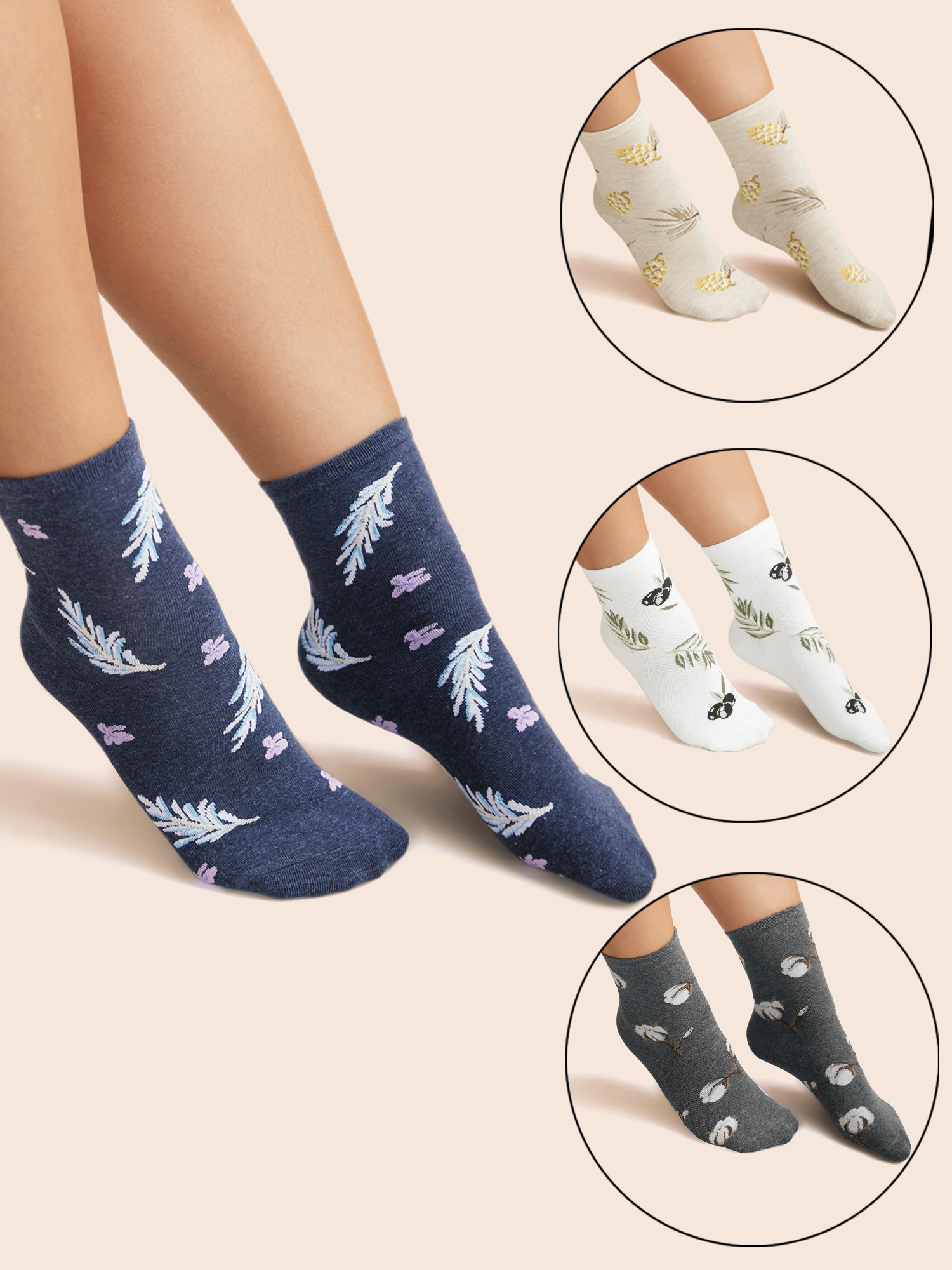 Plus Size Women Everyday One Size Casual Socks BloomChic