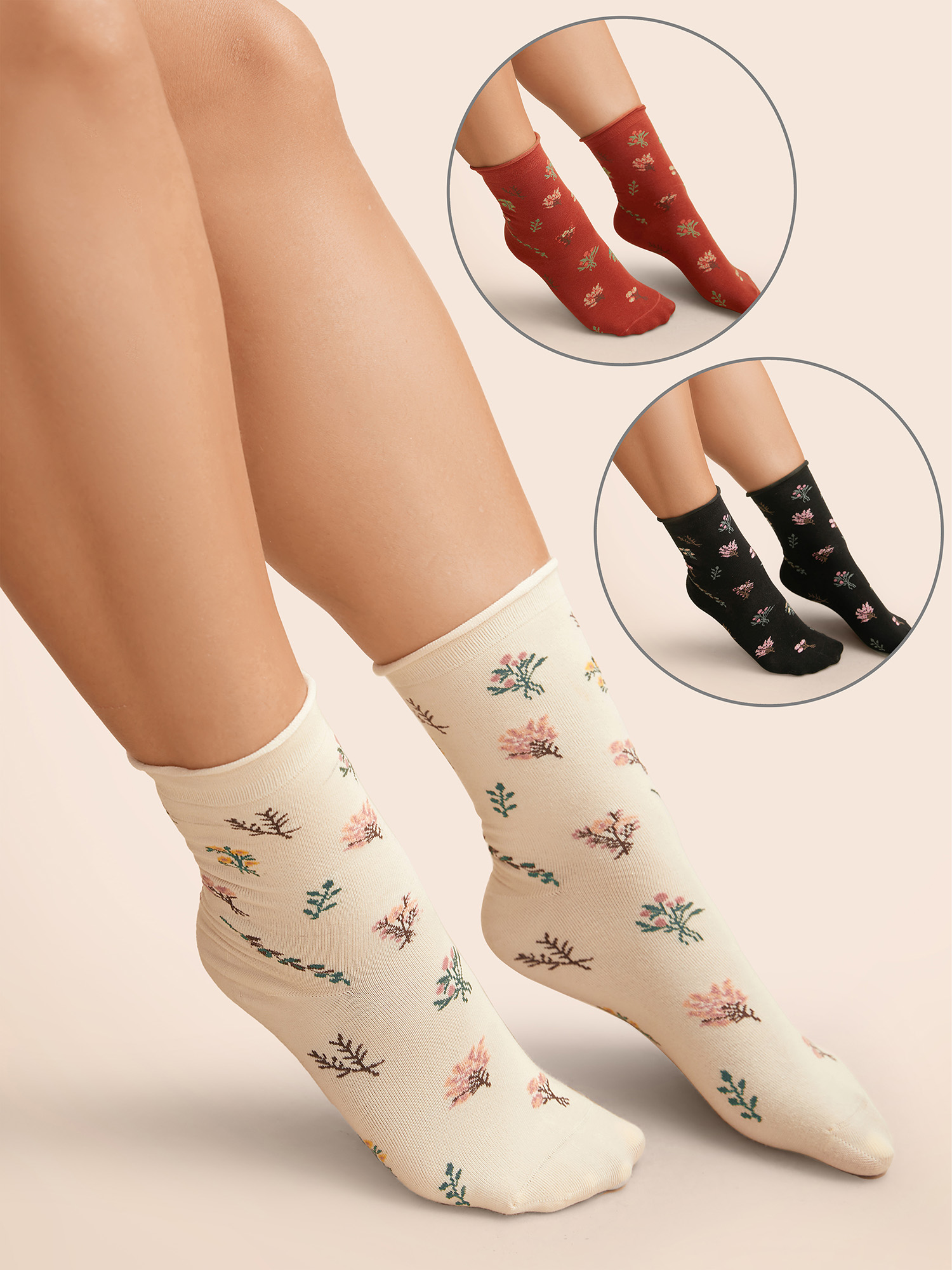 Plus Size Women Everyday One Size Casual Socks BloomChic